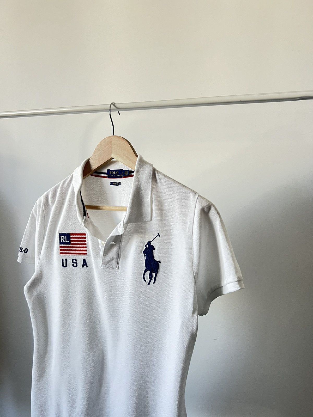 Ralph Lauren 🇺🇸 USA 90S Vintage Polo Ralph Lauren Rugby T-Shirt L Women Size US S / EU 44-46 / 1 - 9 Thumbnail