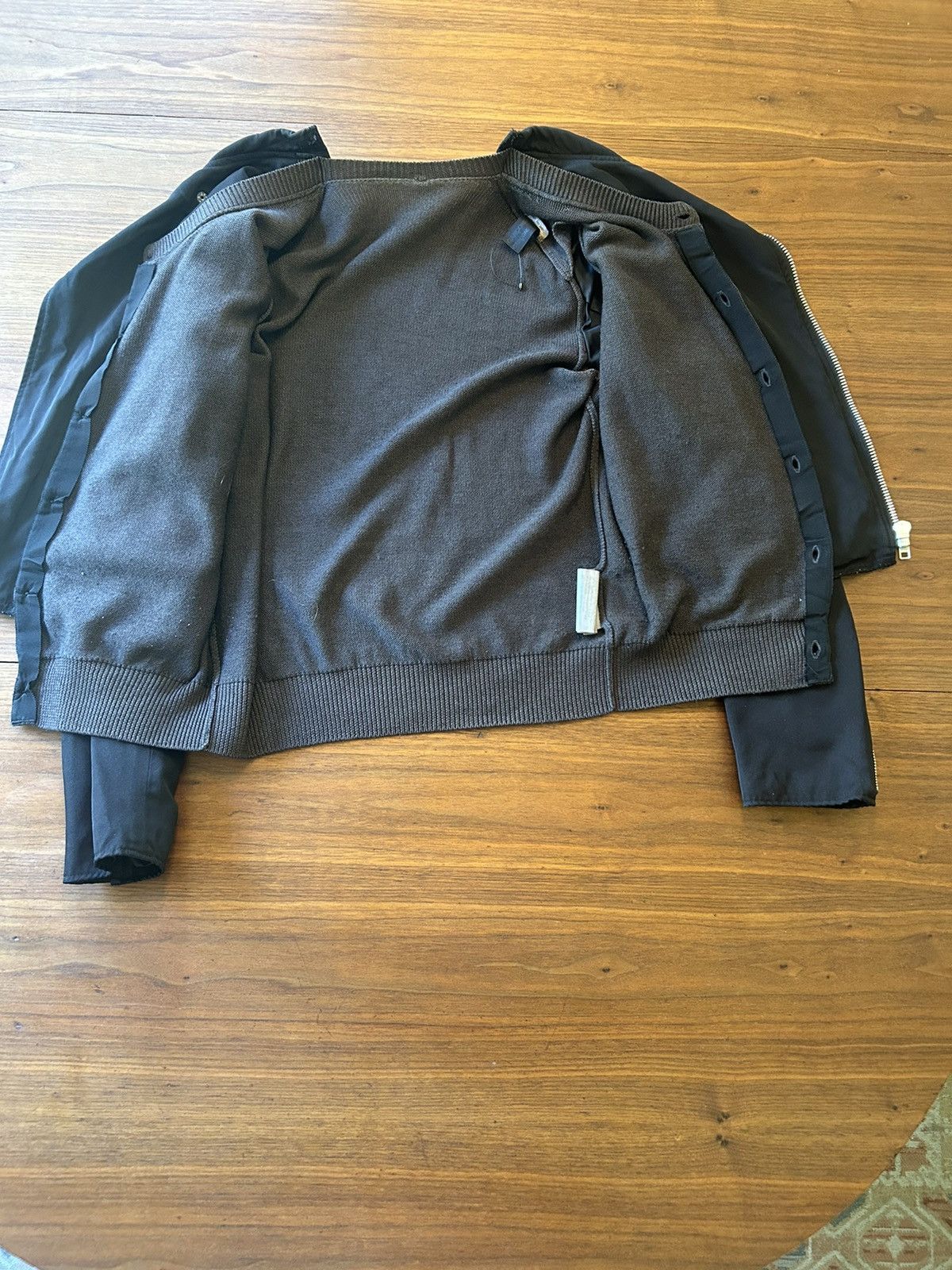 Comme des Garcons COMME DES GARÇON A/W 2013 Hybrid Knit Docking Rider jacket Size US M / EU 48-50 / 2 - 4 Thumbnail