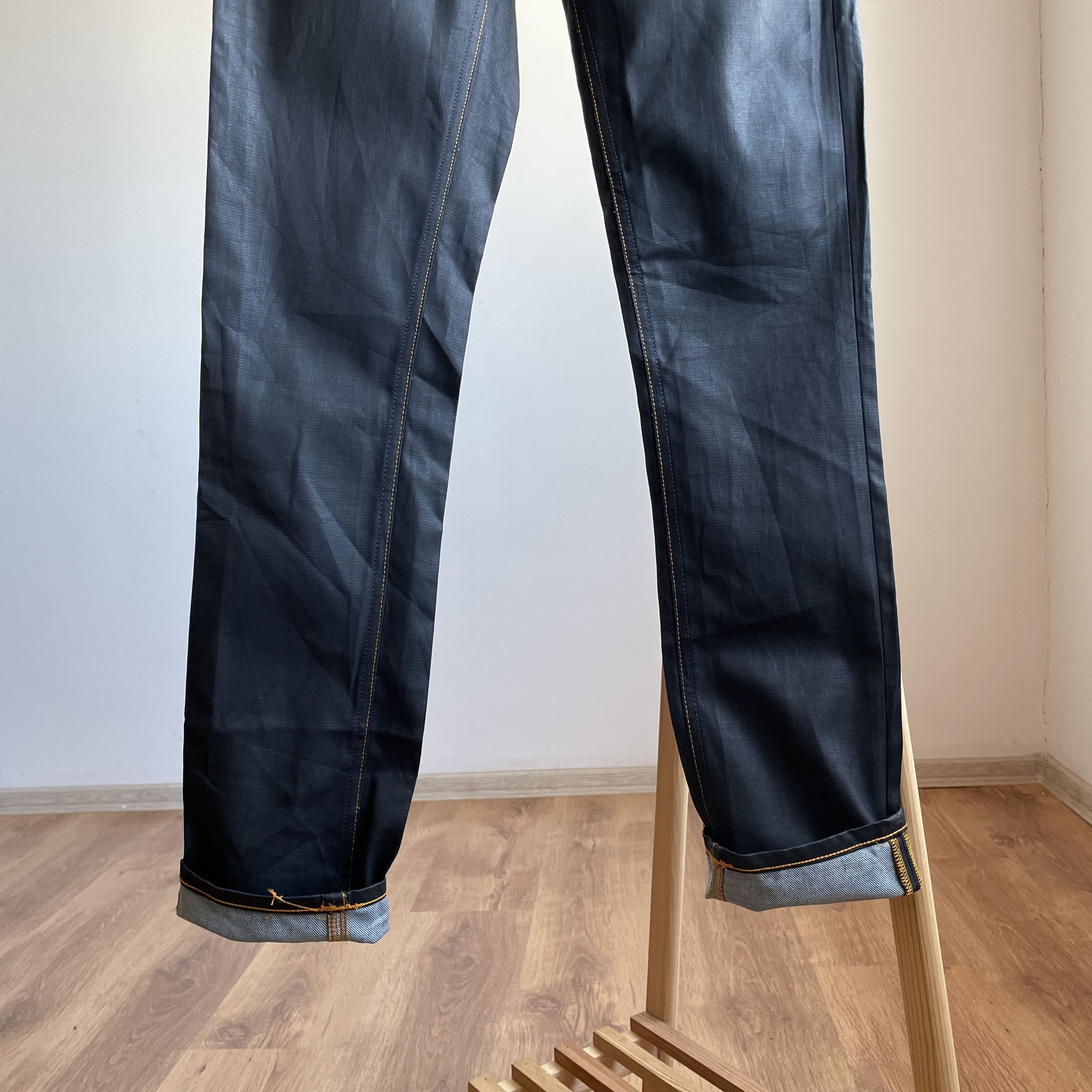 Nudie Jeans Nudie Jeans Grim Tim Used Black Coated Slim Denim Size 28x32 Size US 28 / EU 44 - 7 Thumbnail