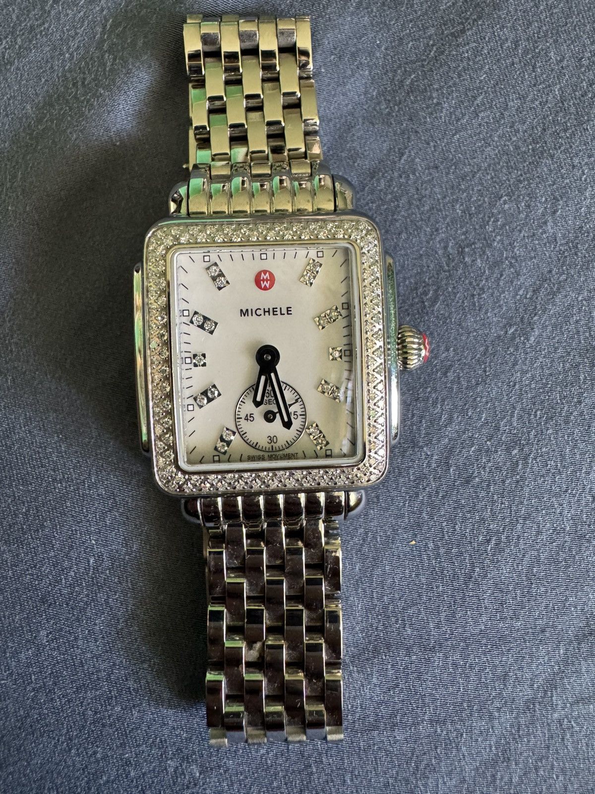Other Michele bracelet watch with diamond bezel Size ONE SIZE - 7 Thumbnail