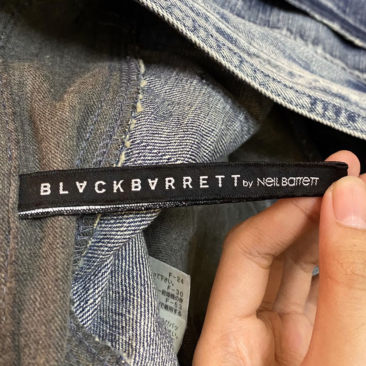 14th Addiction Very Rare Vintage Japanese Brand Neil Barrett Jeans 2000s Size US 31 - 9 Thumbnail