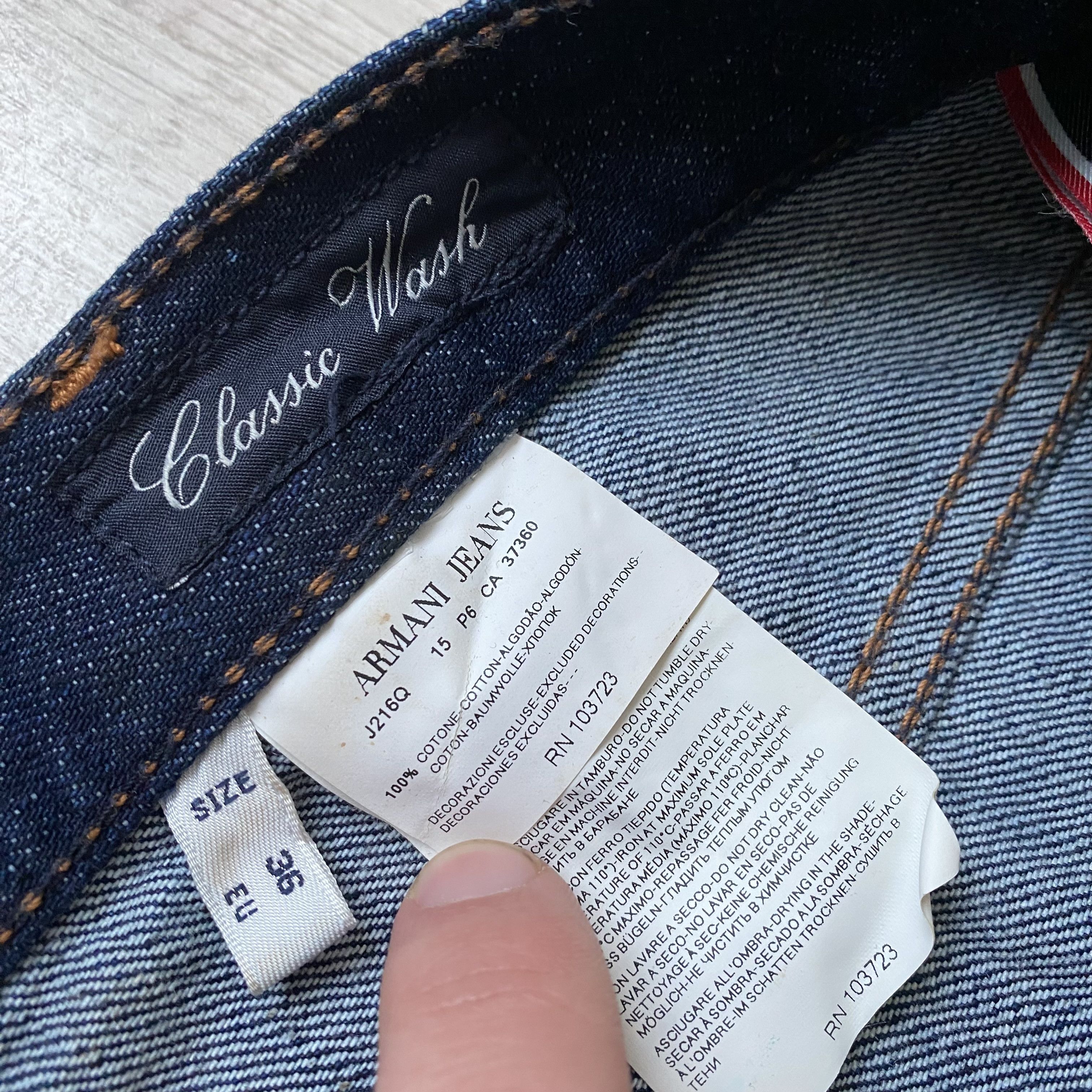 Armani Luxury Armani jeans Denim patch metal logo pants Size US 36 / EU 52 - 11 Thumbnail