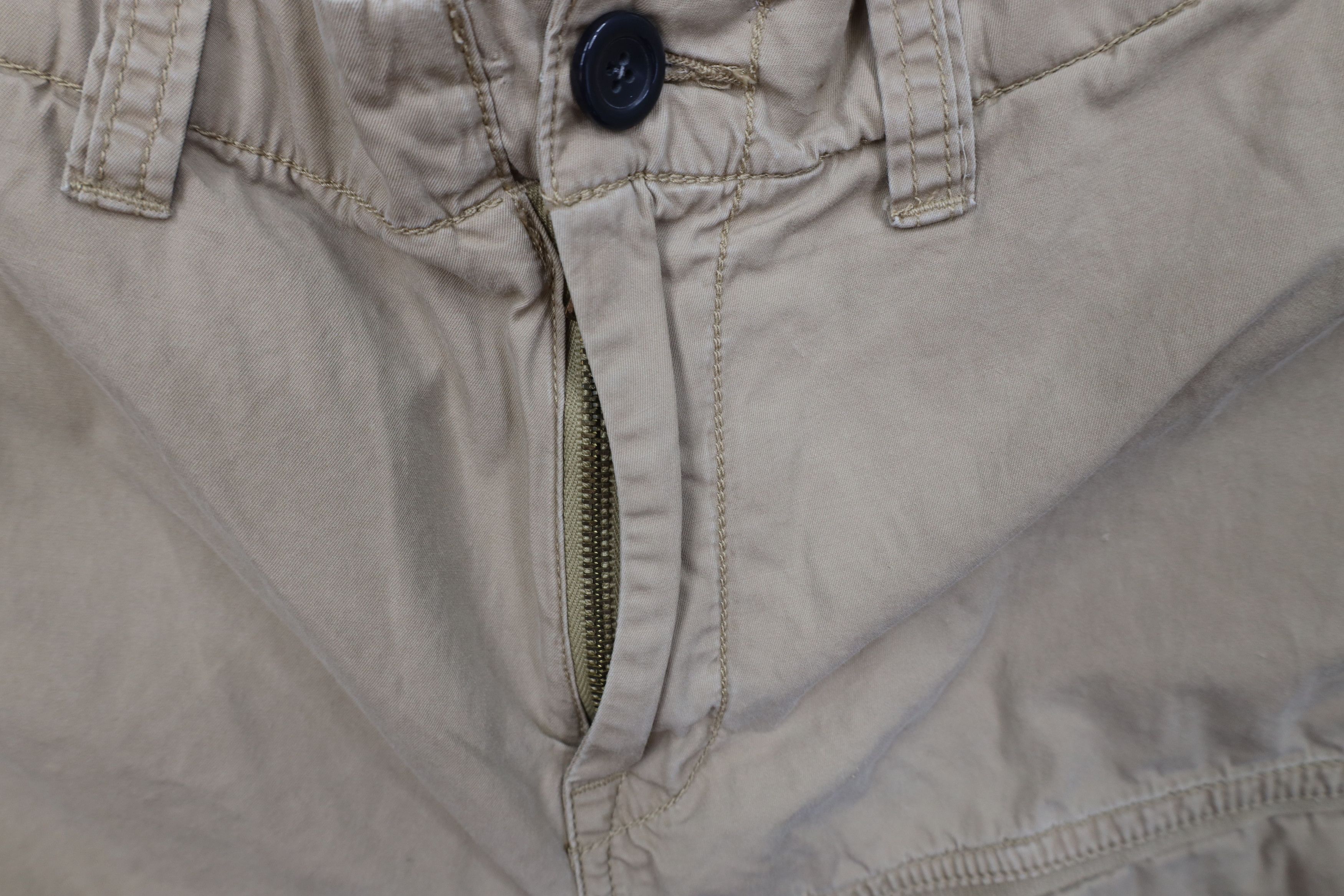 Ralph Lauren Vintage 90s Ralph Lauren Roll Wide Leg Cargo Pants Beige Size US 38 / EU 54 - 5 Thumbnail