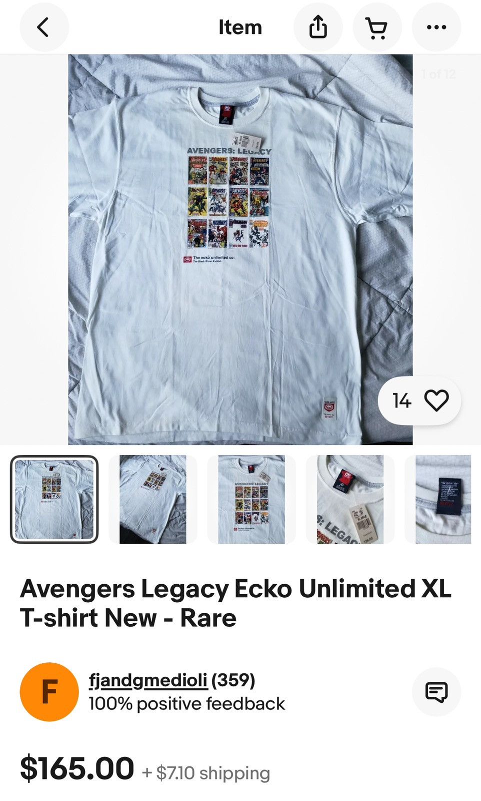 Ecko Unltd. × Marvel Comics × Vintage Vintage Y2K Ecko Unlimited Marvel Avengers Lagacy Comic Tee Size US XXL / EU 58 / 5 - 3 Thumbnail