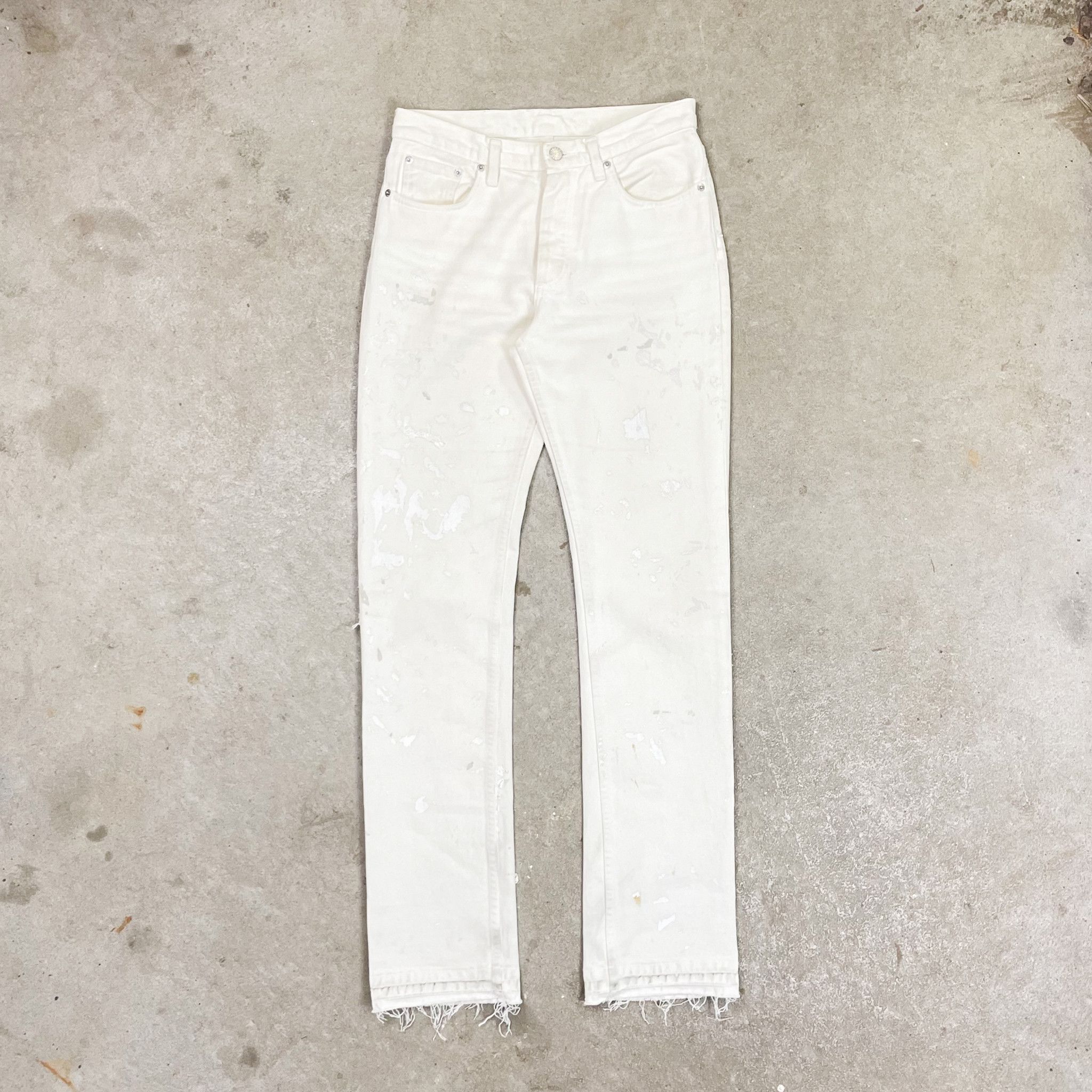 Helmut Lang Archive Helmut Lang Painter Denim White Jeans - 1999 Size US 28 / EU 44 - 1 Thumbnail