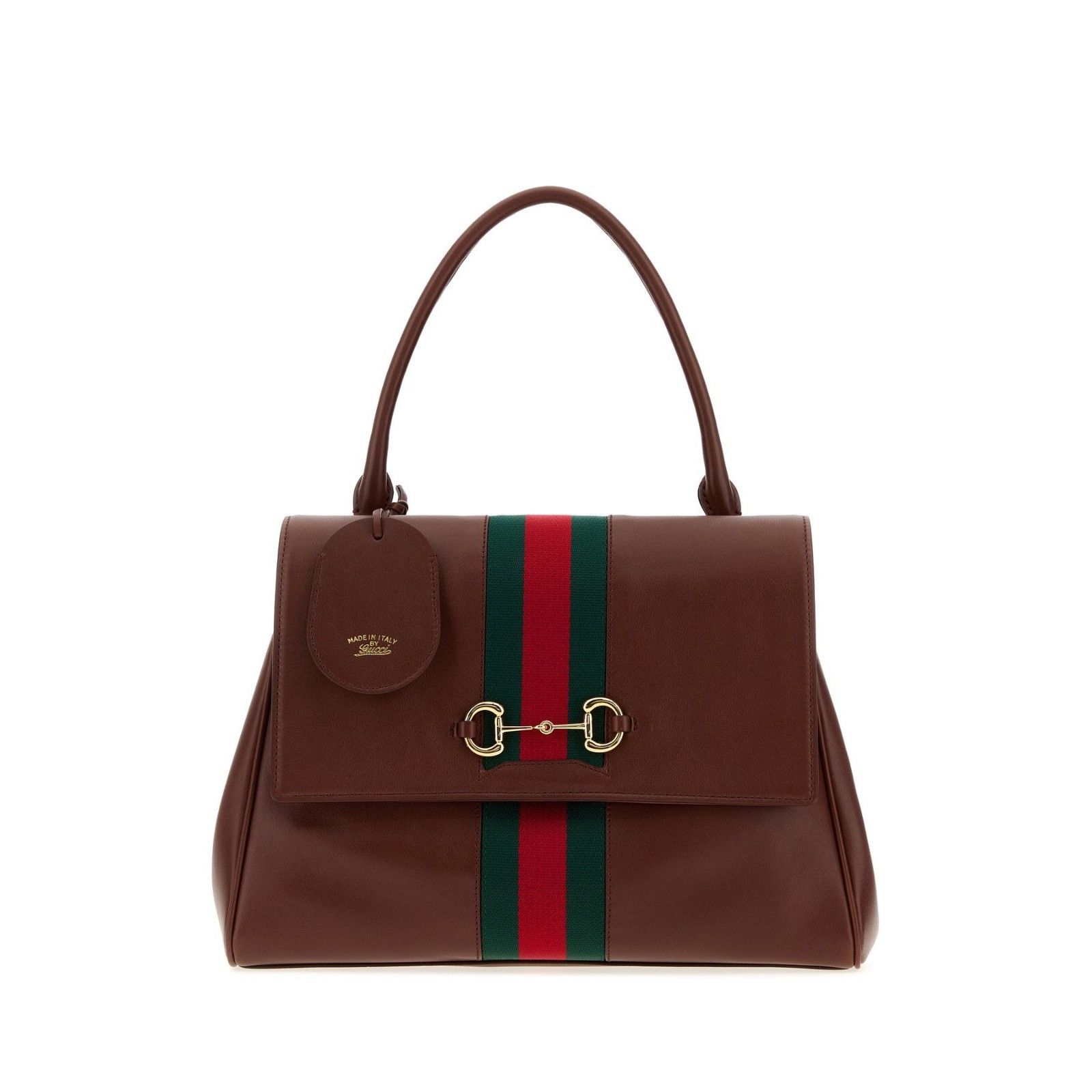Salvatore Ferragamo GUCCI Paparazzo Medium $3650 Chestnut Leather Top Handle Bag Size ONE SIZE - 1 Thumbnail