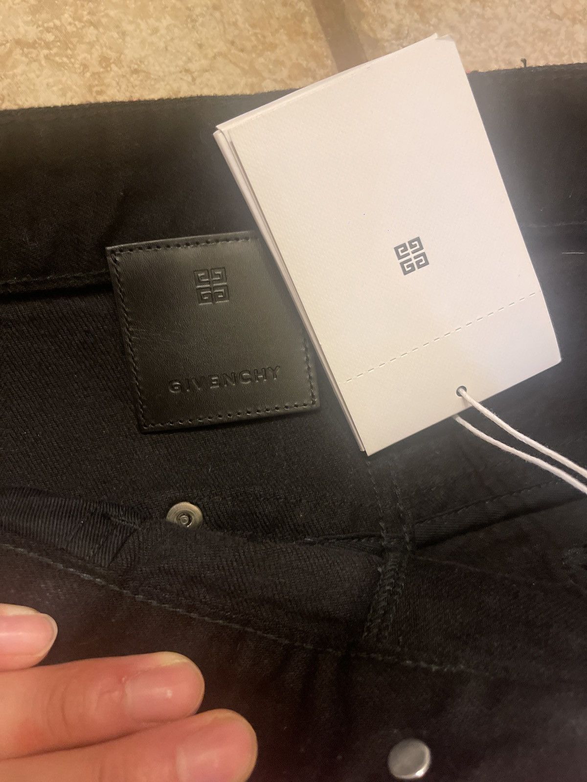 Givenchy Givenchy crackled paint thigh zip denim Size US 34 / EU 50 - 6 Thumbnail