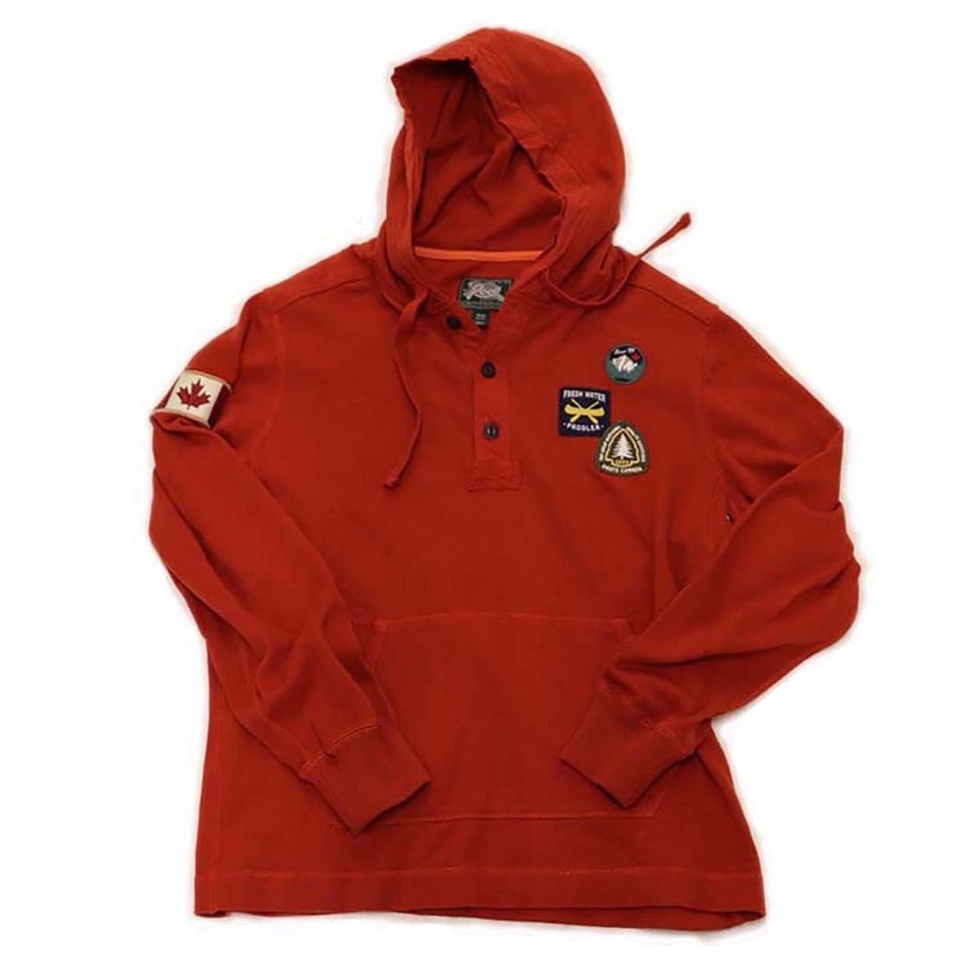 image of Roots Canada Hooded Sweater With Patchwork (M/m), Men's