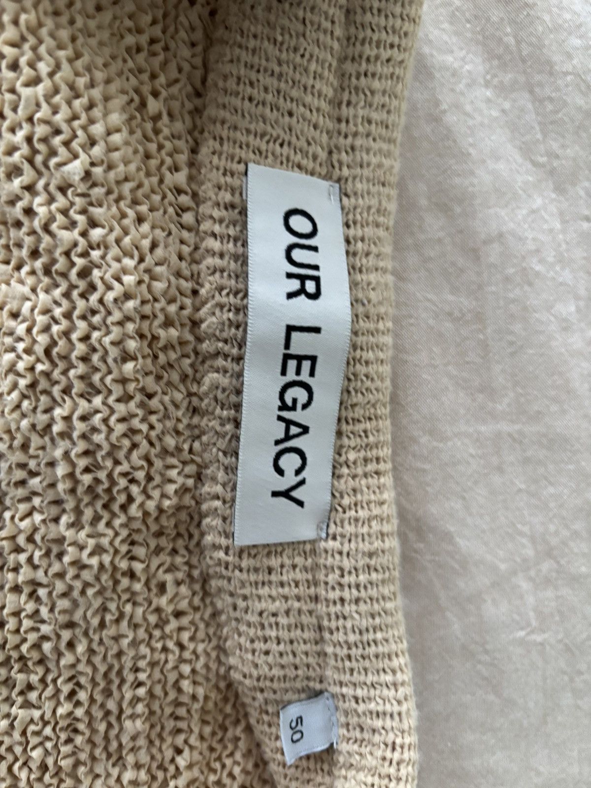 Our Legacy Our Legacy KNITTED CARDIGAN Beige Faux Cord Size US M / EU 48-50 / 2 - 3 Thumbnail