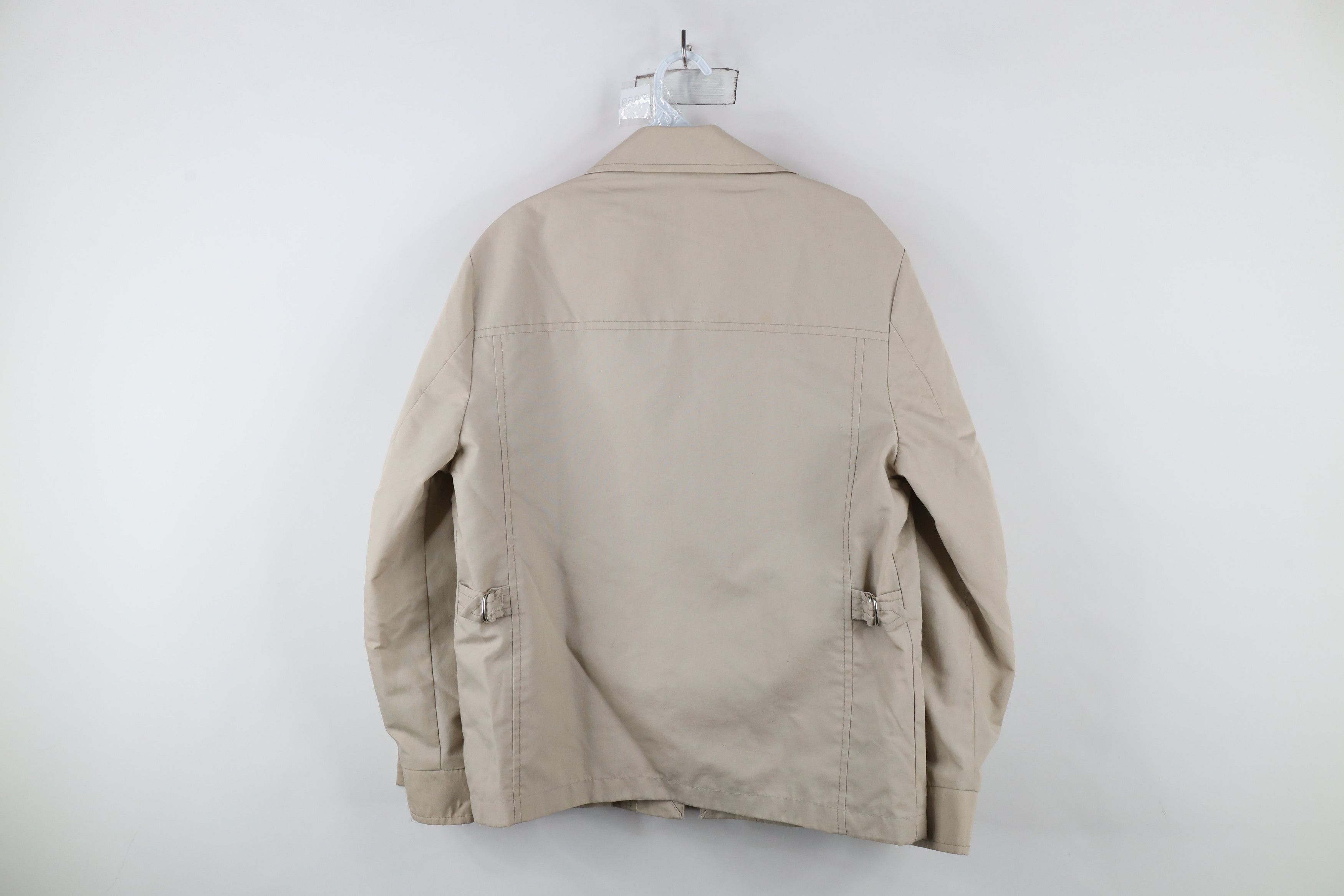 Vintage Vintage 70s Streetwear Full Zip Bomber Jacket Beige USA Size US L / EU 52-54 / 3 - 12 Thumbnail