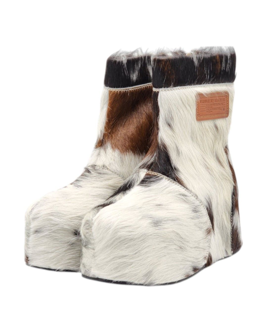 Dsquared2 LONG HAIRED COWHIDE CALFSKIN ANKLE BOOTS Size US 6.5 / IT 36.5 - 1 Thumbnail