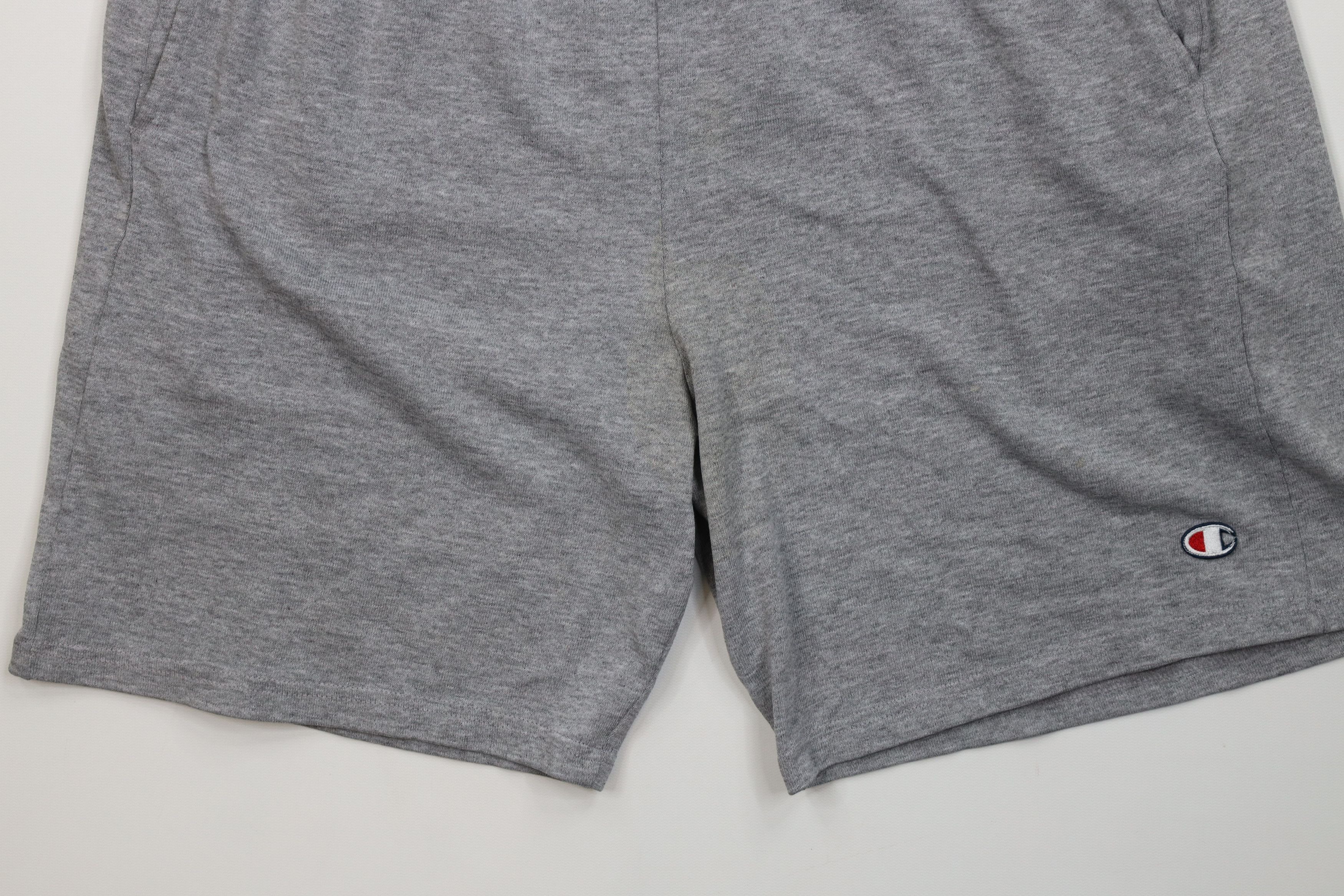 Champion Vintage 90s Champion Above Knee Shorts Heather Gray Size US 34 / EU 50 - 4 Thumbnail