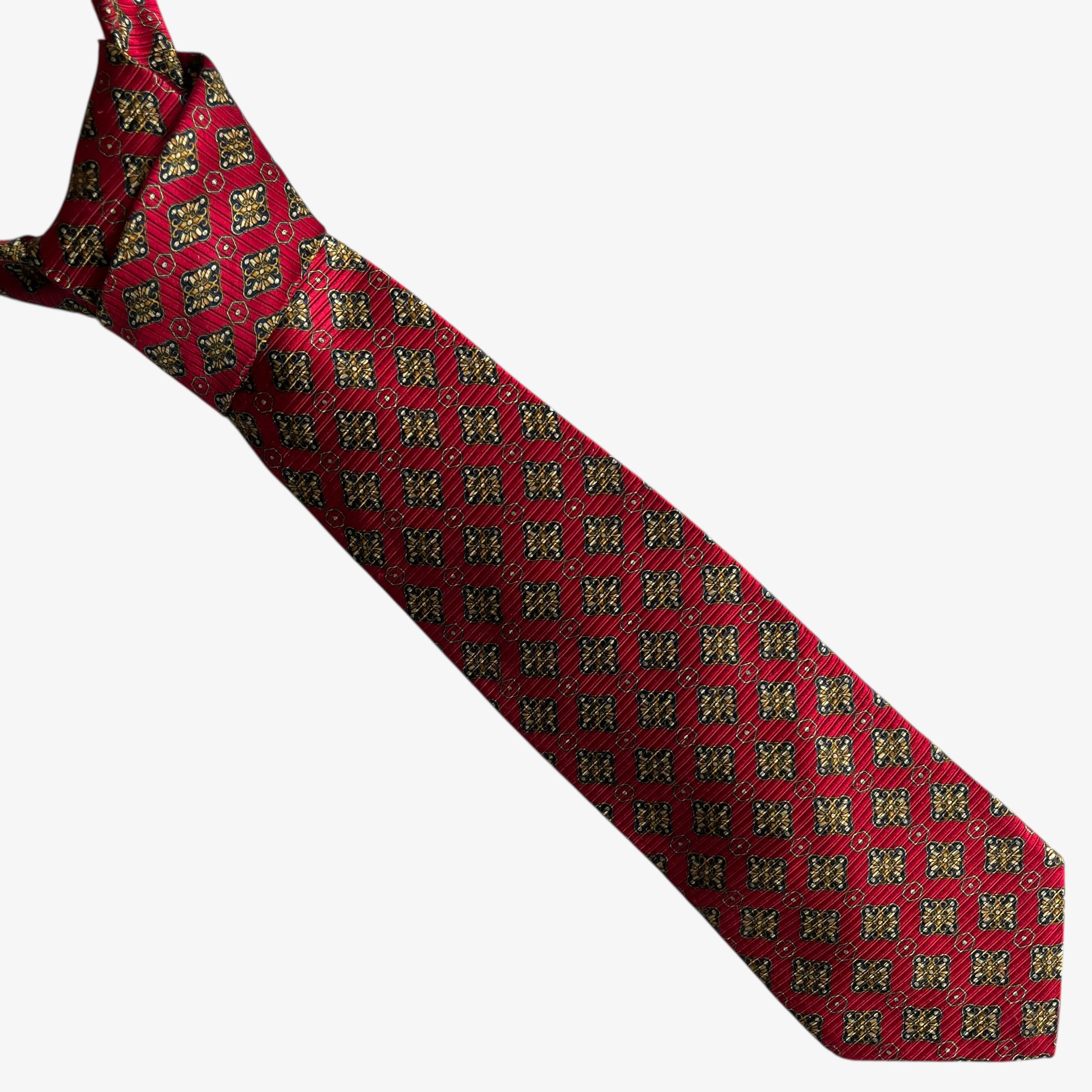 Robert Talbott Vintage 90s Robert Talbott Art Deco Floral Print Silk Tie Size ONE SIZE - 1 Thumbnail
