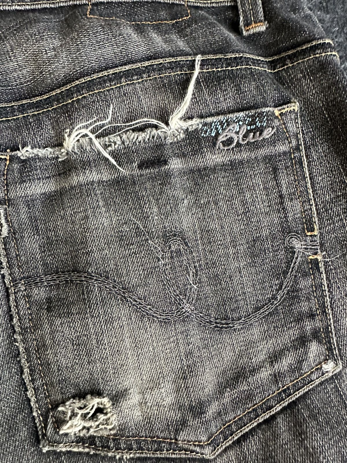 Vintage Vintage Sacred Blue Usa Flare Denim D452 Size US 32 / EU 48 - 9 Thumbnail