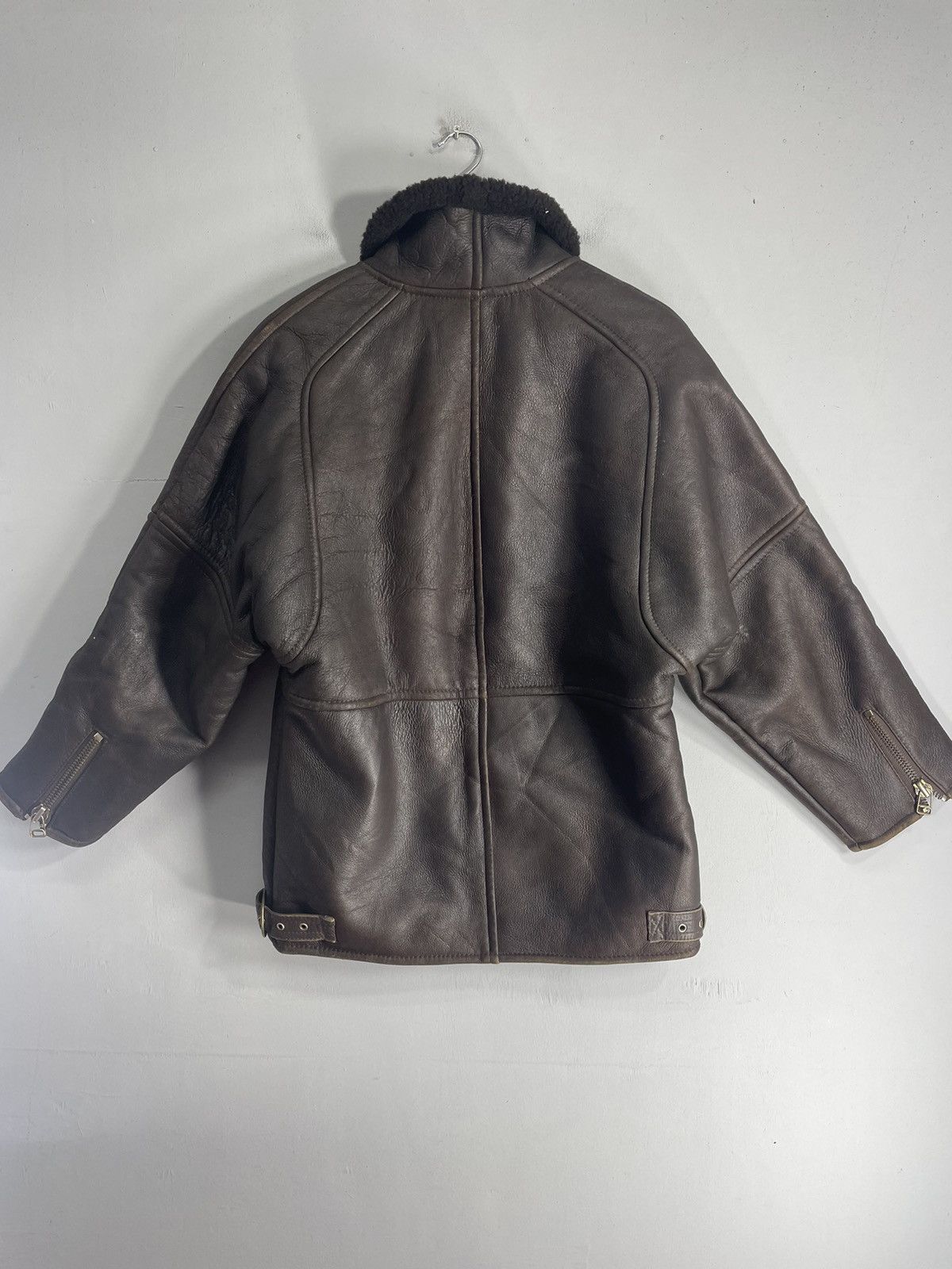 Vintage Vintage B 3 Leather Jacket Lining Sherpa Zipper Size US M / EU 48-50 / 2 - 2 Thumbnail