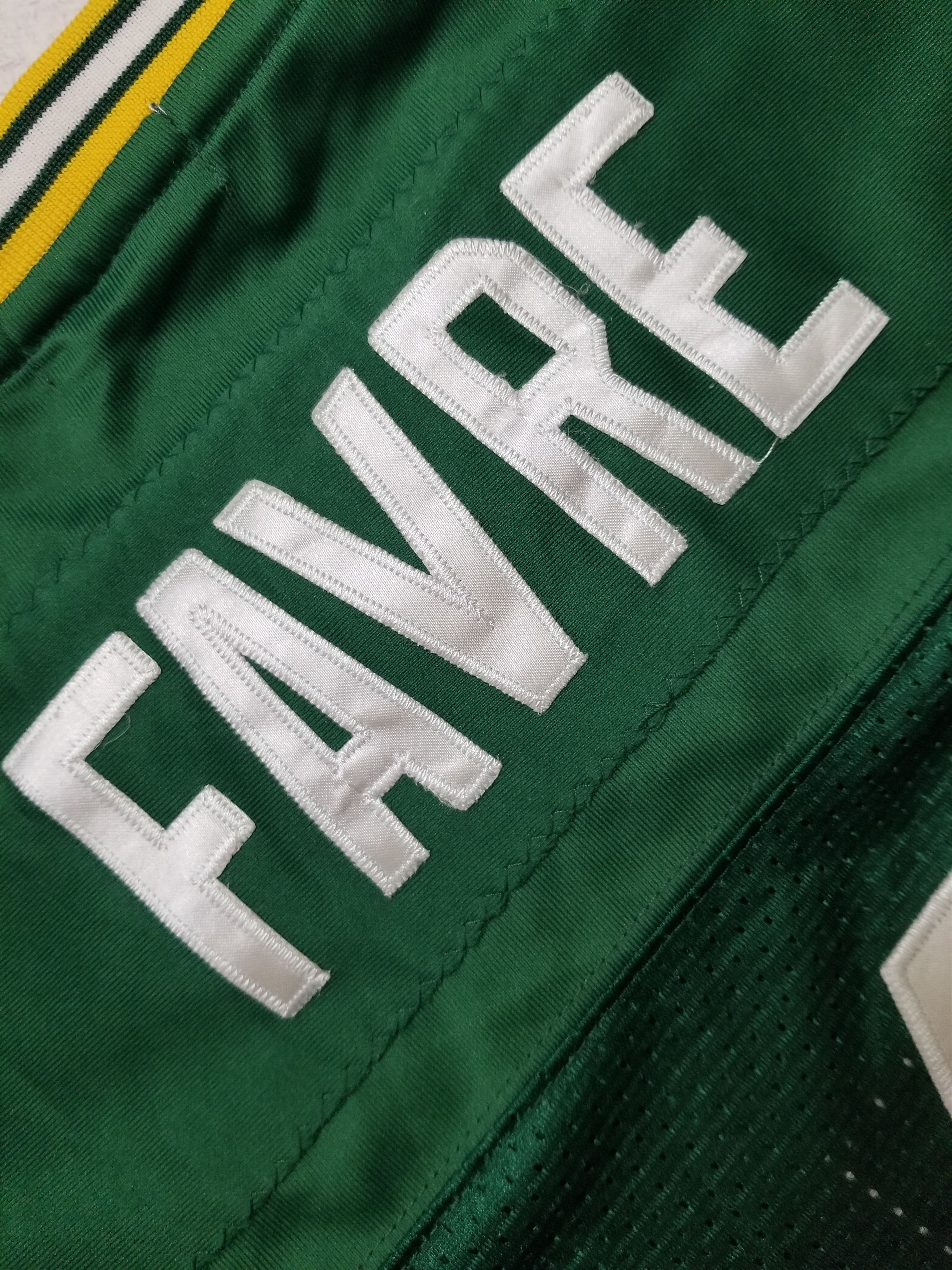 Mitchell & Ness NFL Packers 4 Brett Favre Throwback Jersey 75th Anniv. Patch Size US L / EU 52-54 / 3 - 5 Thumbnail