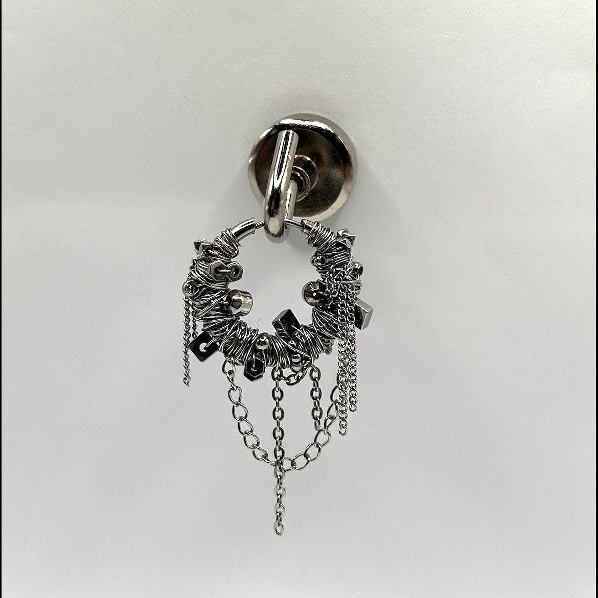 Seditionaries Handmade Industrial Wire Mono Earring Size ONE SIZE - 2 Thumbnail