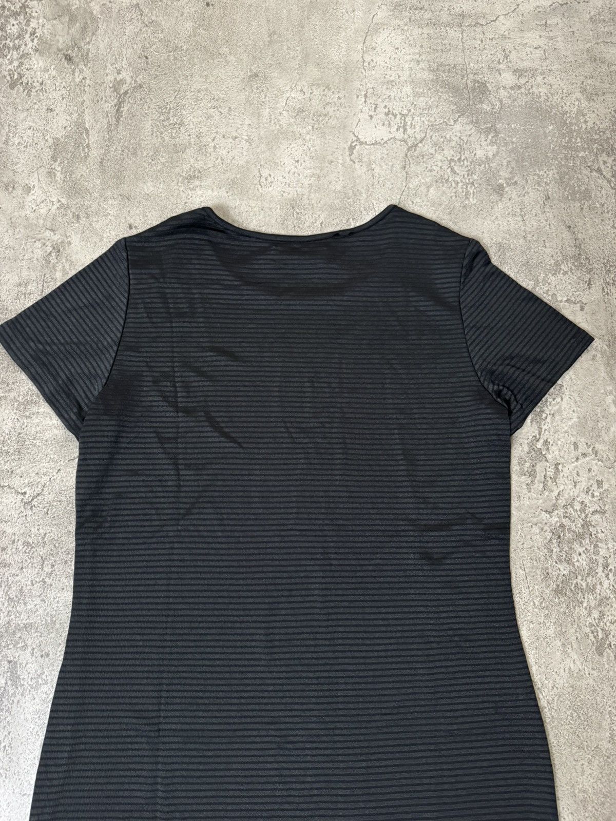 Yves Saint Laurent BLACK RIBBED SHORT SLEEVE DRESS FROM YVES SAINT LAUREN Size M / US 6-8 / IT 42-44 - 4 Thumbnail