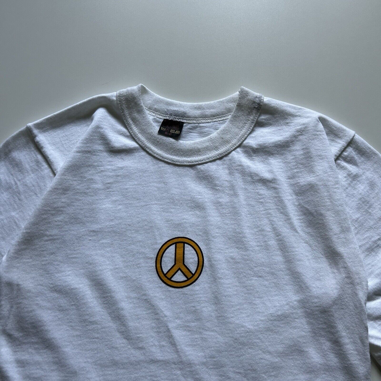 Vintage Vintage 90s Peace Sign Cute Art Graphic T Shirt Youth Small Size US S / EU 44-46 / 1 - 2 Thumbnail