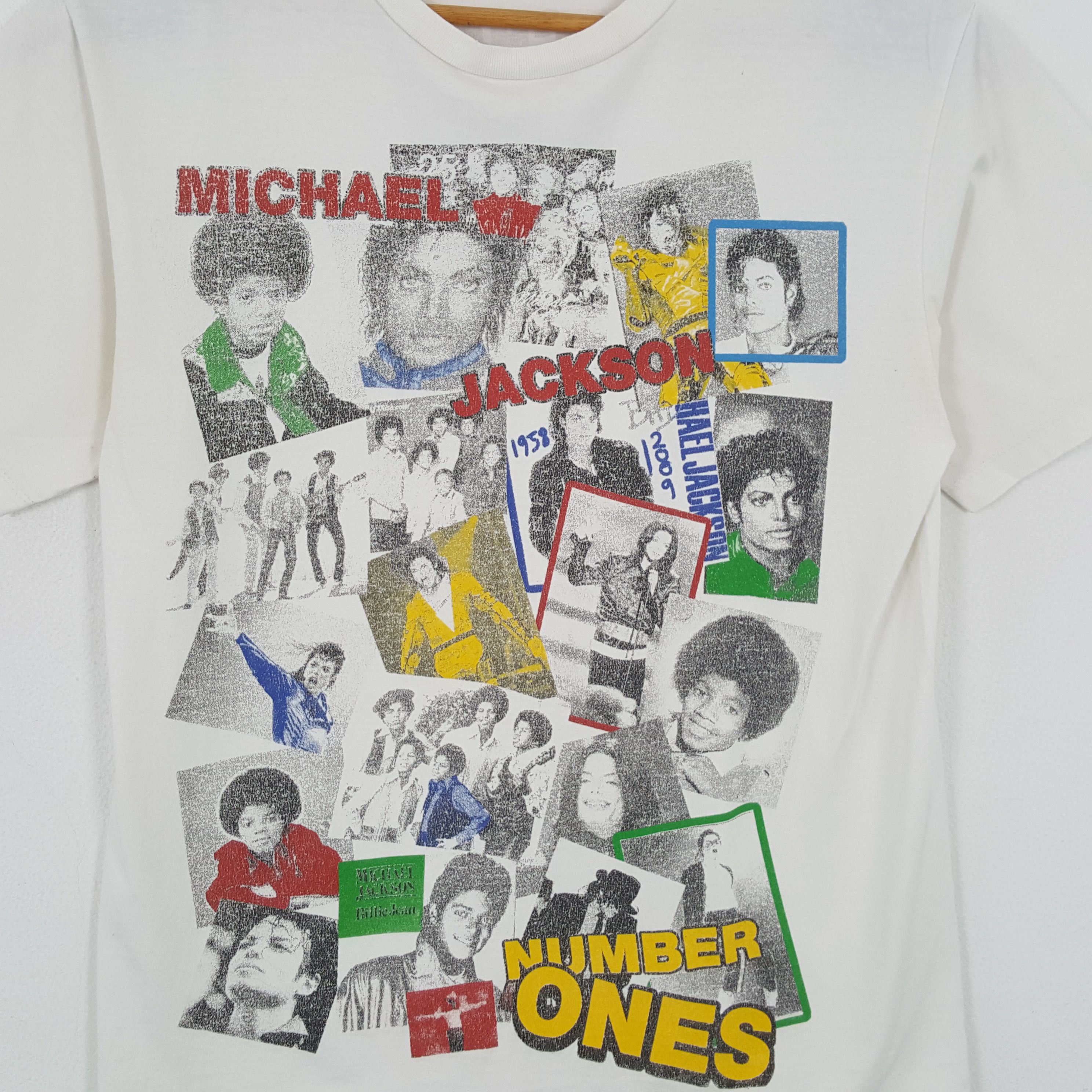 Band Tees × Michael Jackson × Vintage Vintage MICHAEL JACKSON American Pop Dance Singer T-Shirts Size US L / EU 52-54 / 3 - 2 Thumbnail