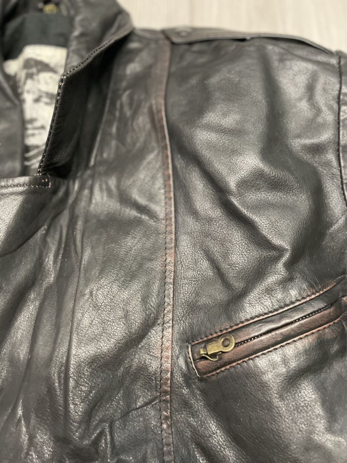 Vintage Vintage 80s 90s The Flying jacket moto leather archive Size US L / EU 52-54 / 3 - 12 Thumbnail