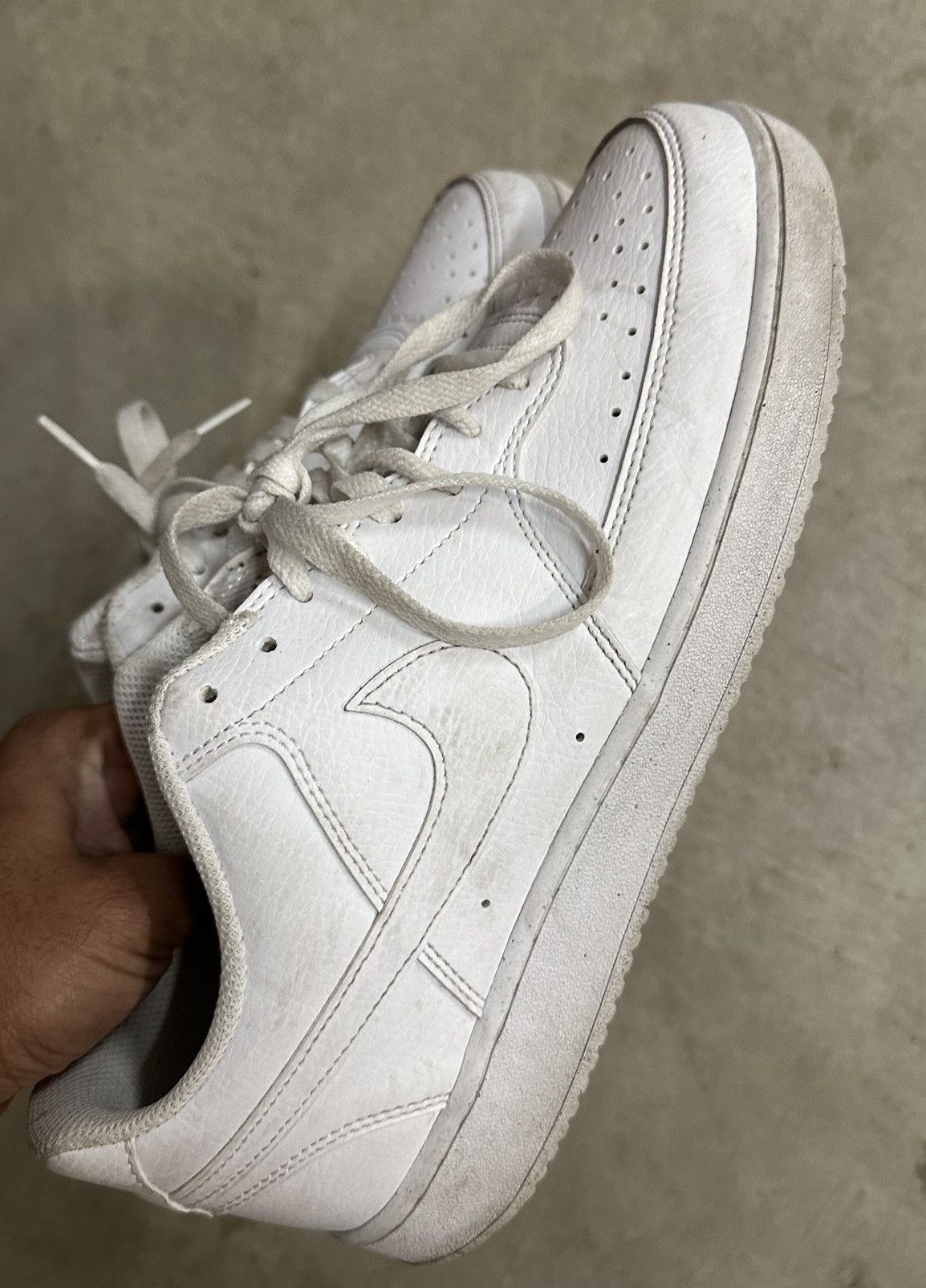 Nike Nike AF1 court vision mens white size 10 shoes Size US 10 / EU 43 - 1 Thumbnail