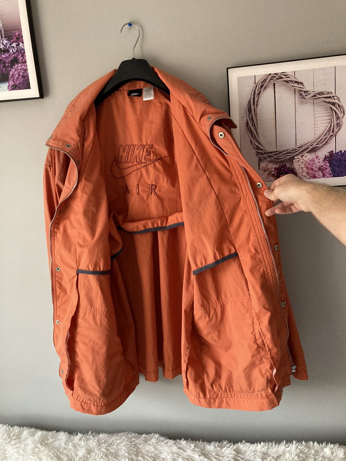 Nike × Vintage Vintage retro rare 90s nike light rain jacket L spellout y2k Size US L / EU 52-54 / 3 - 8 Thumbnail