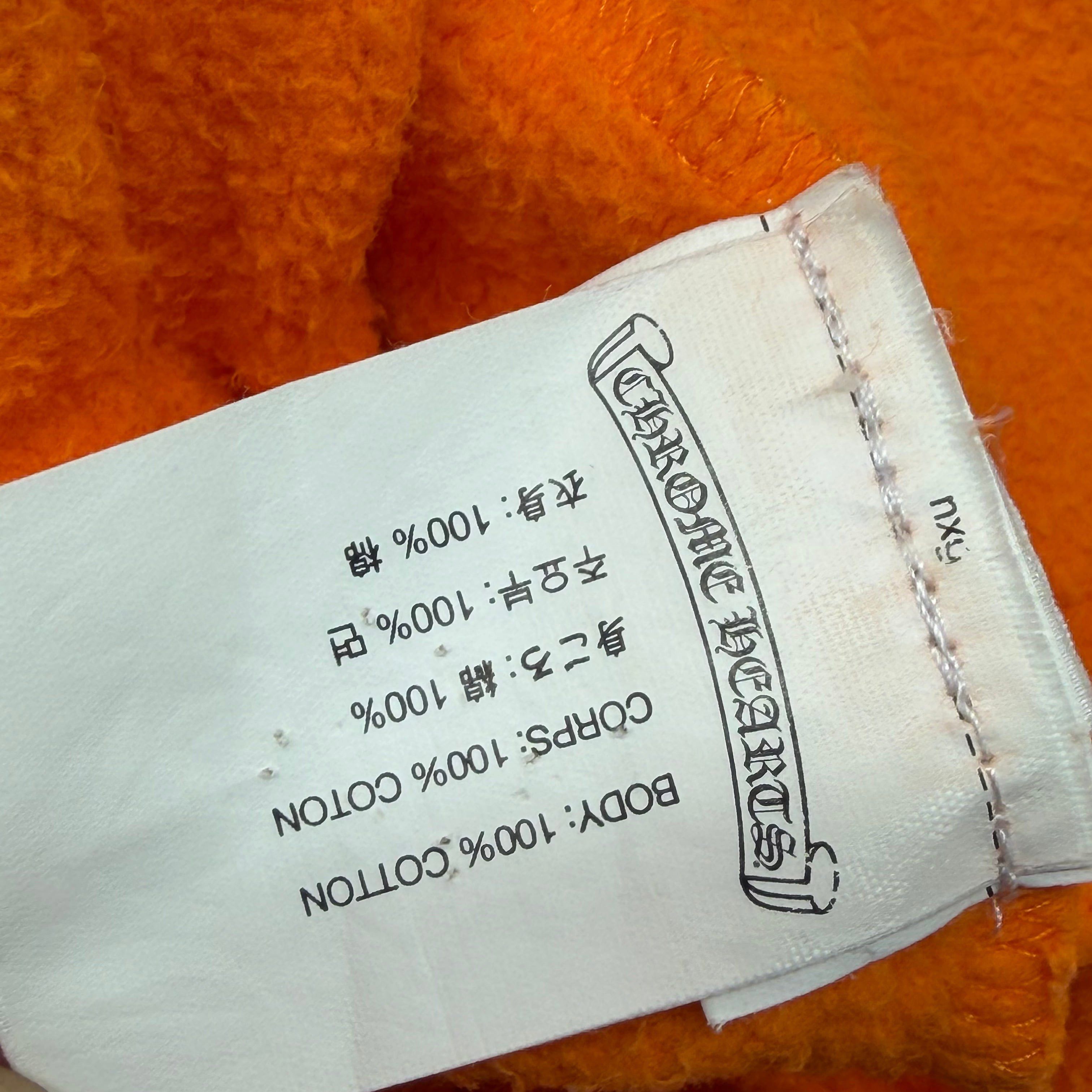 Chrome Hearts Chrome Hearts x Off-White Scroll Logo Hoodie Orange S Size US S / EU 44-46 / 1 - 5 Thumbnail