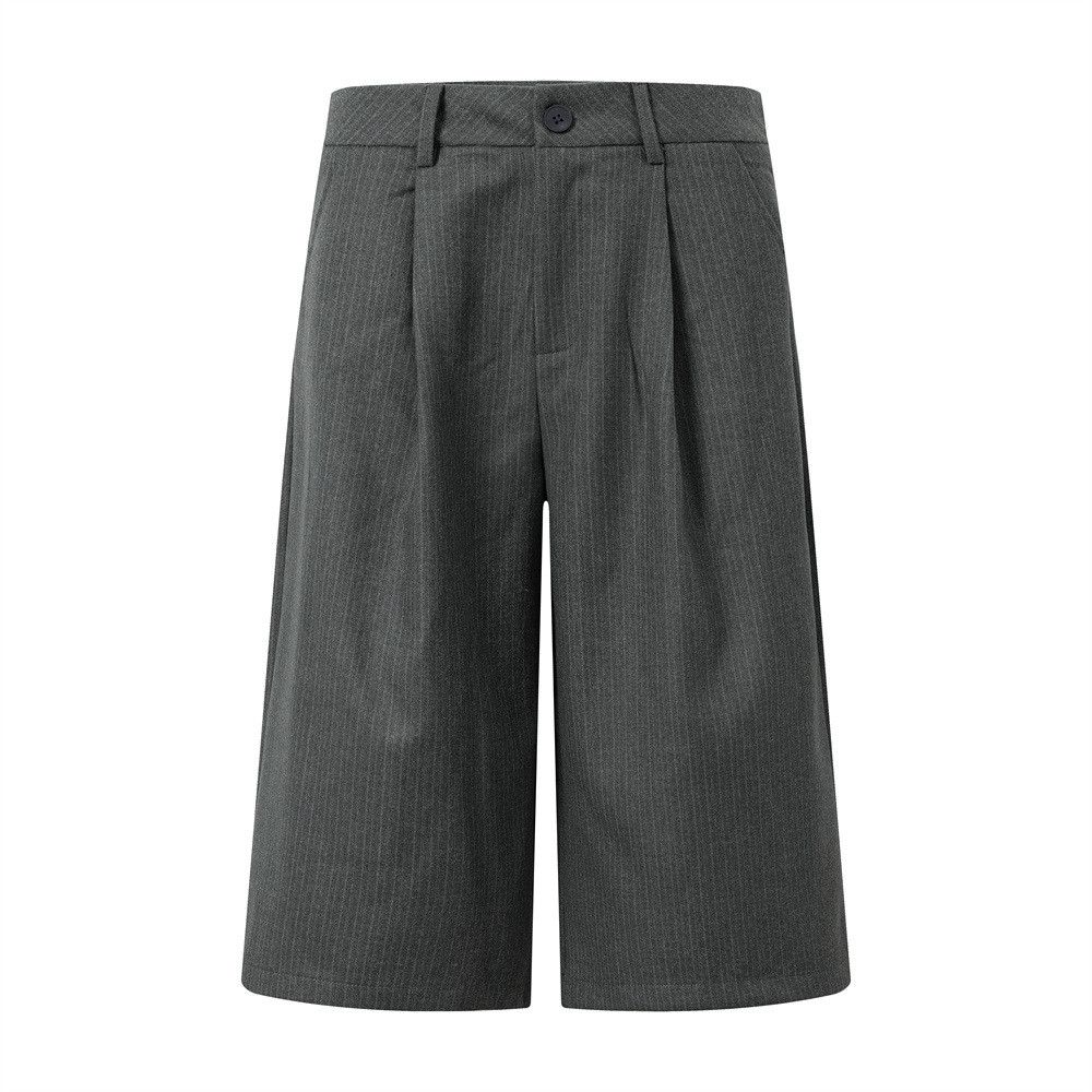 Japanese Brand Men's Vibe Streetwear Loose-Fit Wide-Leg Striped Shorts Size US 32 / EU 48 - 1 Thumbnail