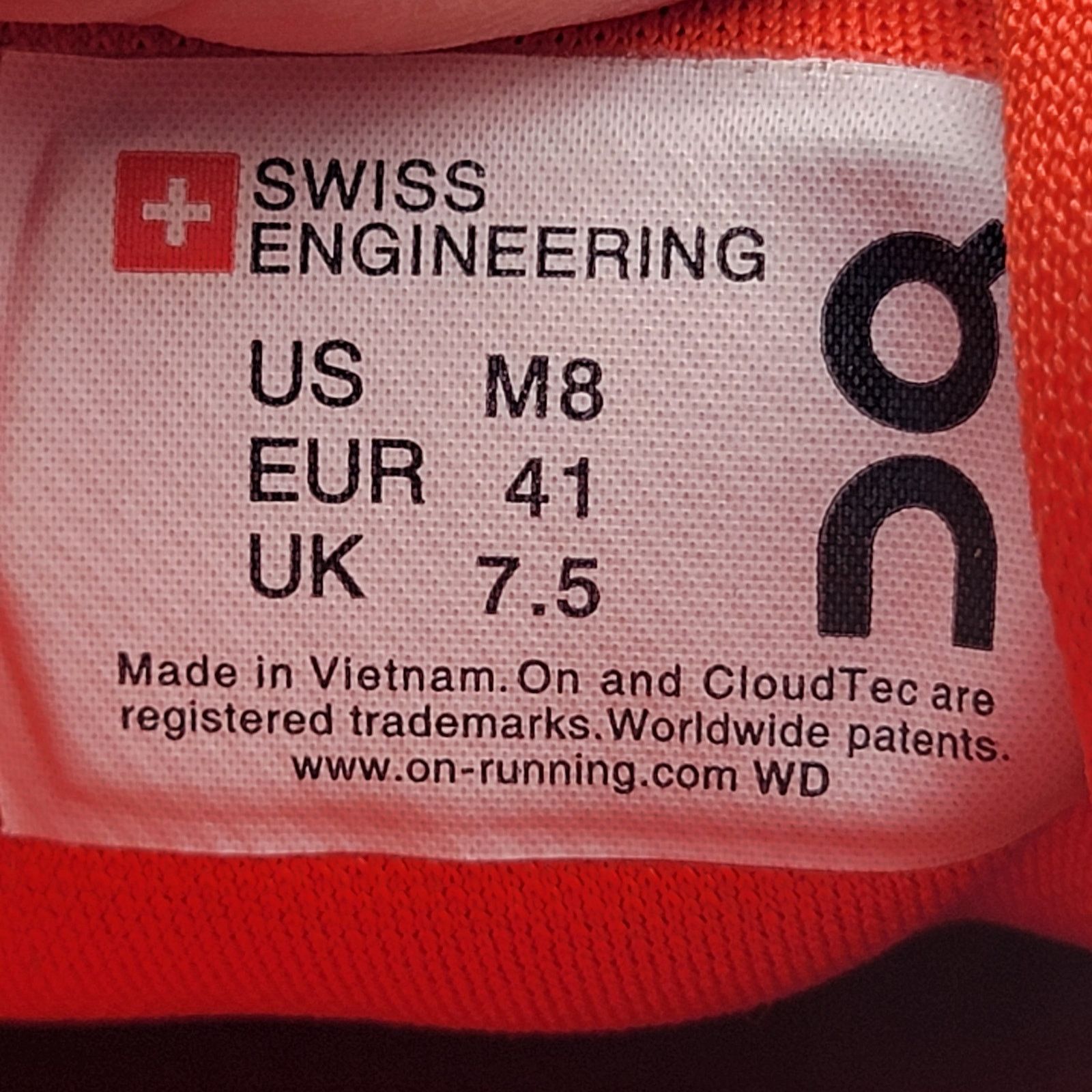 On On Running Mens Cloud Pacific/Sunset Sz 8 (154) Size US 8 / EU 41 - 8 Thumbnail
