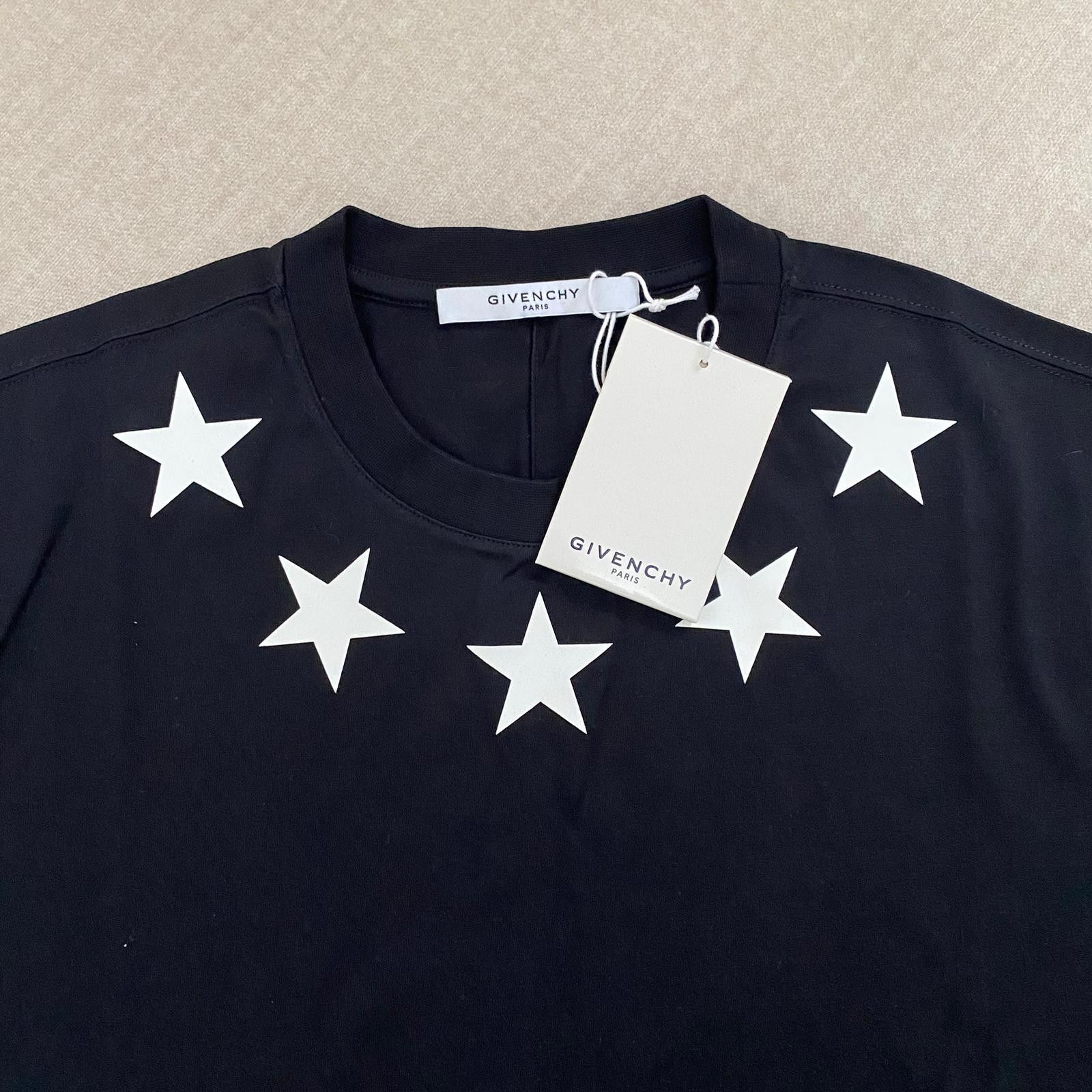Givenchy Black and White Printed Stars T-Shirt Size S / US 4 / IT 40 - 6 Thumbnail