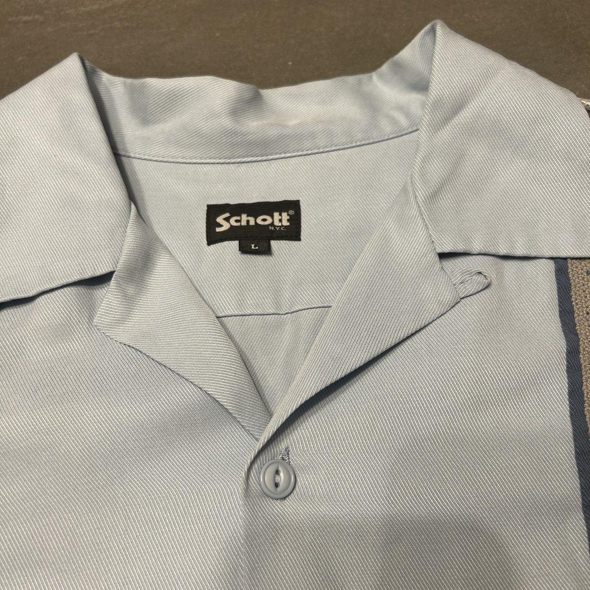 Schott Schott Camp Collar Dress Button Up Shirt Size US L / EU 52-54 / 3 - 5 Thumbnail