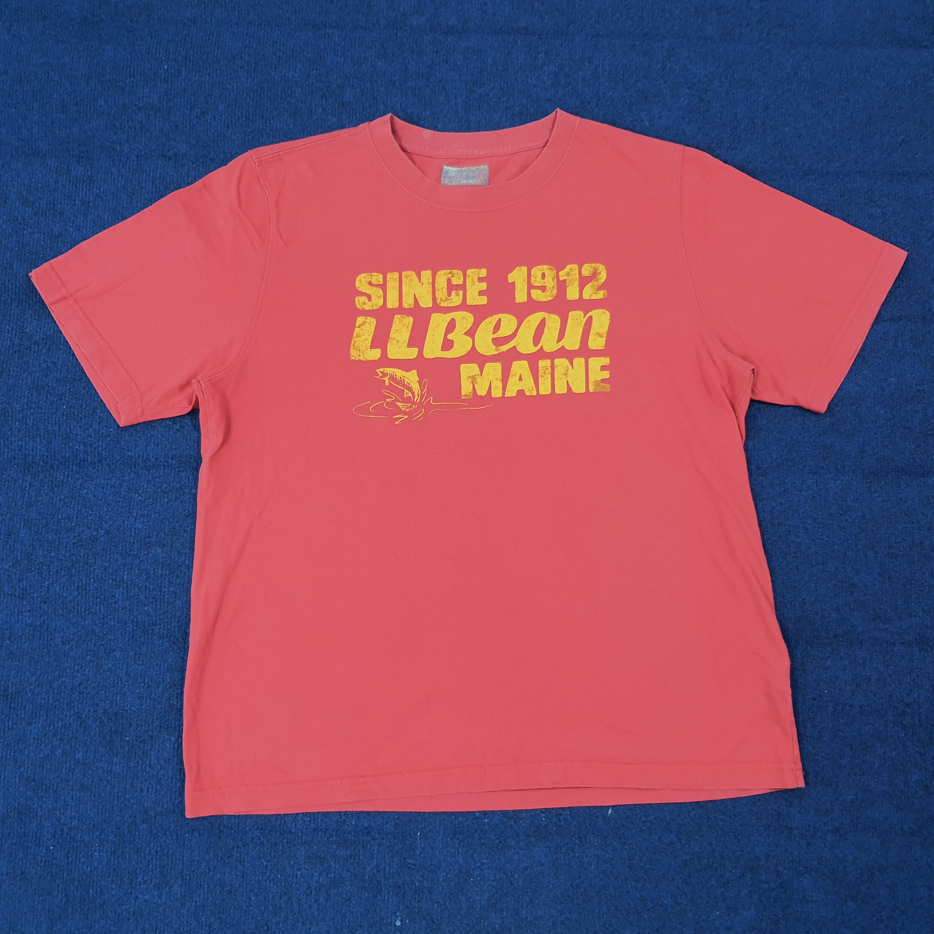 L.L. Bean Vintage L.L.Bean Maine Since 1912 T-Shirt C276N55 Size US L / EU 52-54 / 3 - 1 Thumbnail