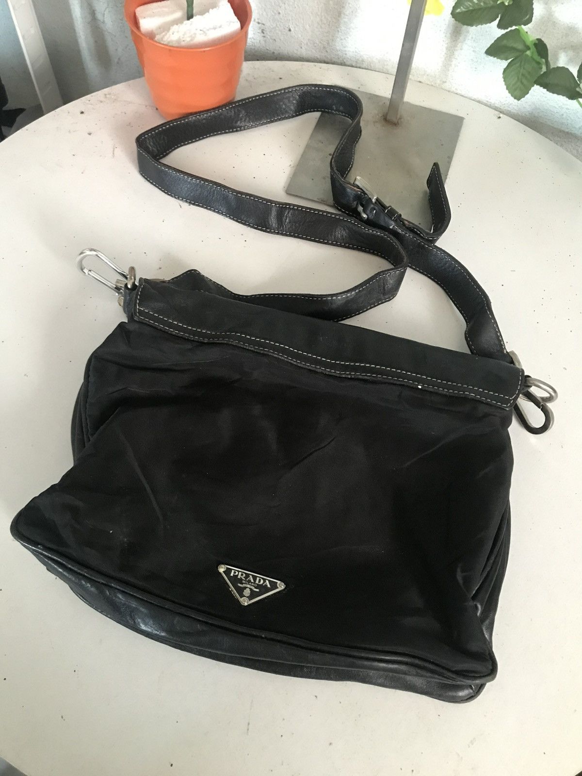 Prada Vintage Prada Black Shoulder Size ONE SIZE - 3 Thumbnail