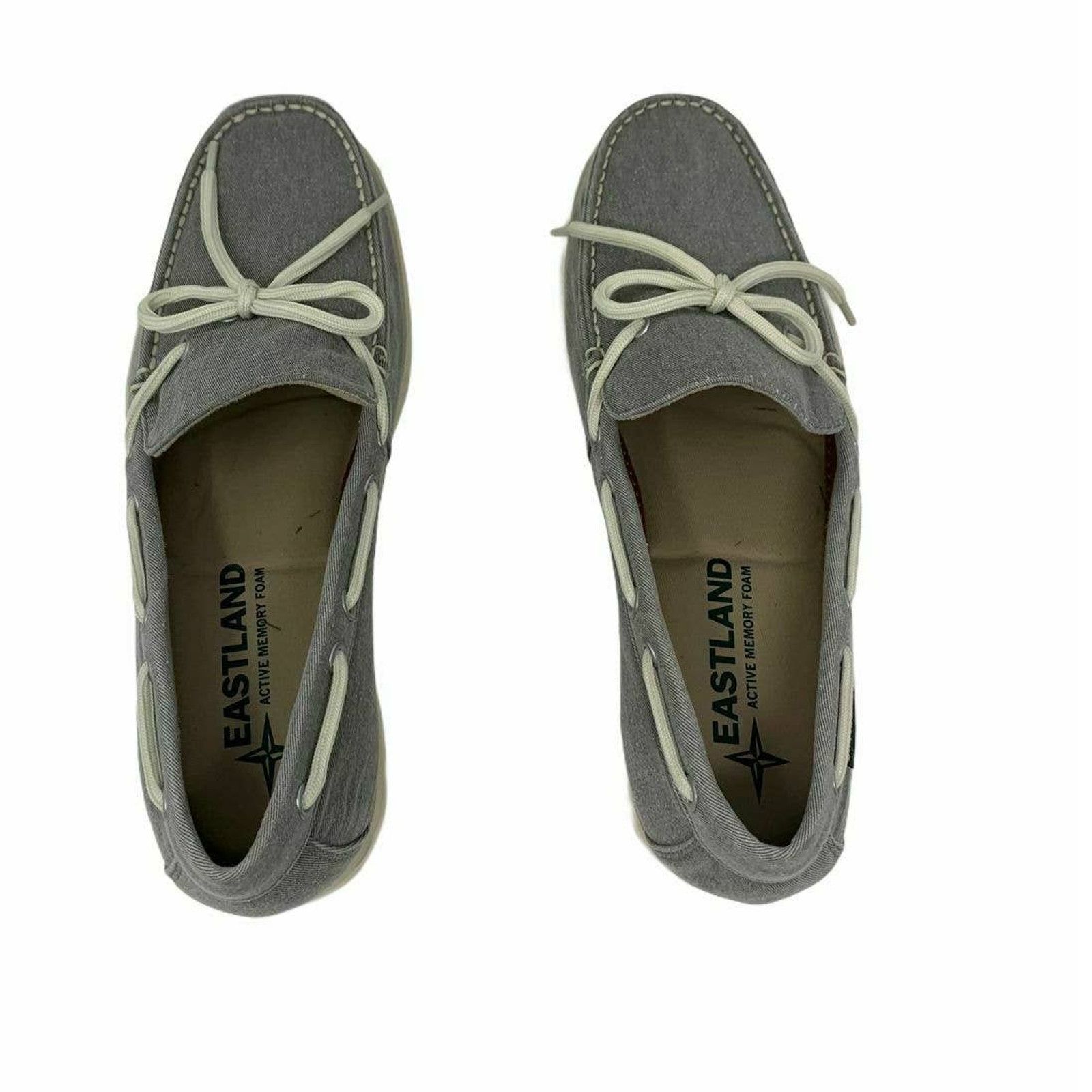 Eastland Eastland Yarmouth Gray Canvas Men's Boat Shoes 10.5 D Size US 10.5 / EU 43-44 - 8 Thumbnail