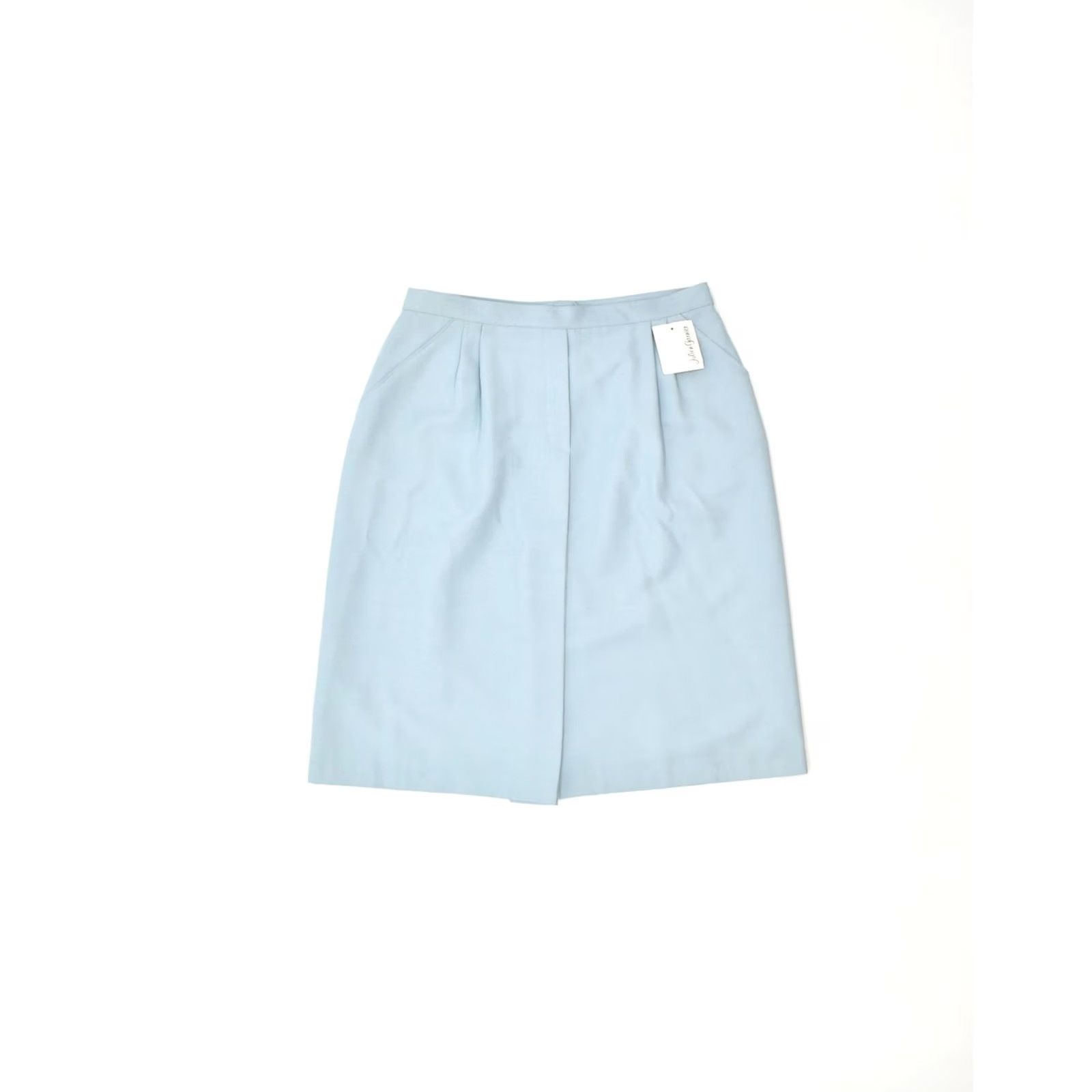 Vintage VINTAGE Womens Skirt XL Blue Polyester Pegged Straight IT 48 W30 Size 40" / US 18 - 2 Thumbnail