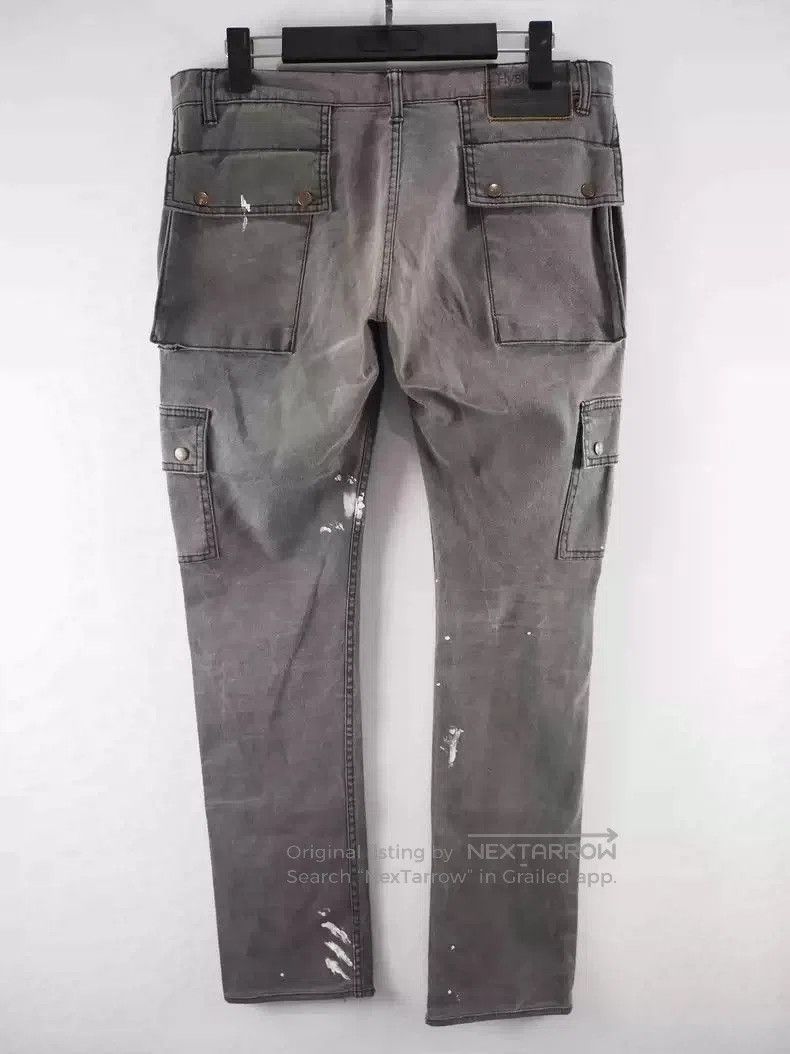 Undercover #2008AW undercover wash gray splash-ink overalls. Size US 34 / EU 50 - 2 Thumbnail