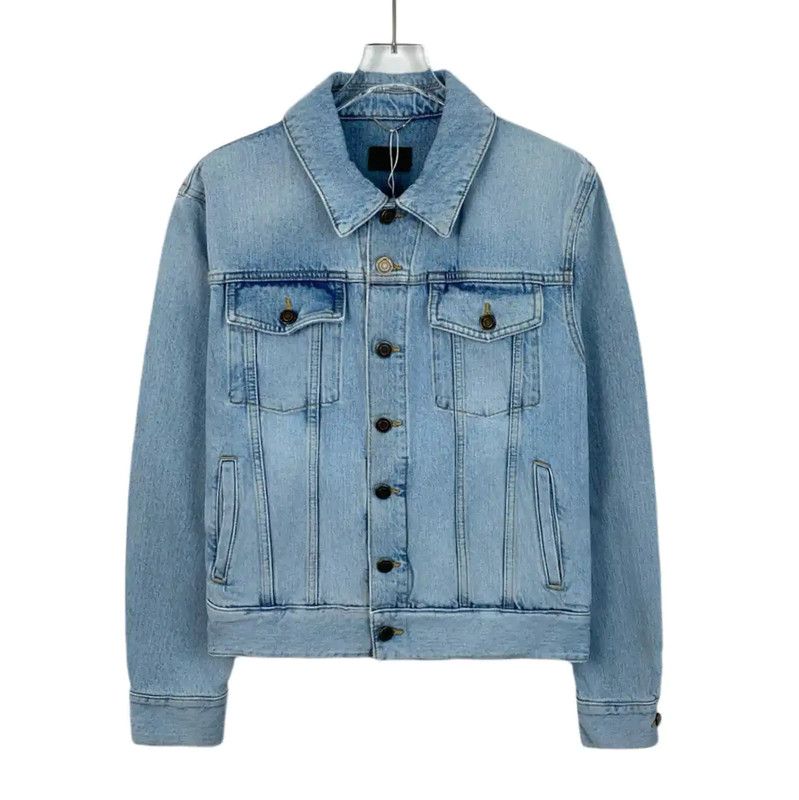 Yves Saint Laurent YSL Blue Women's Jean Jacket Size S 0089 Size S / US 4 / IT 40 - 1 Thumbnail