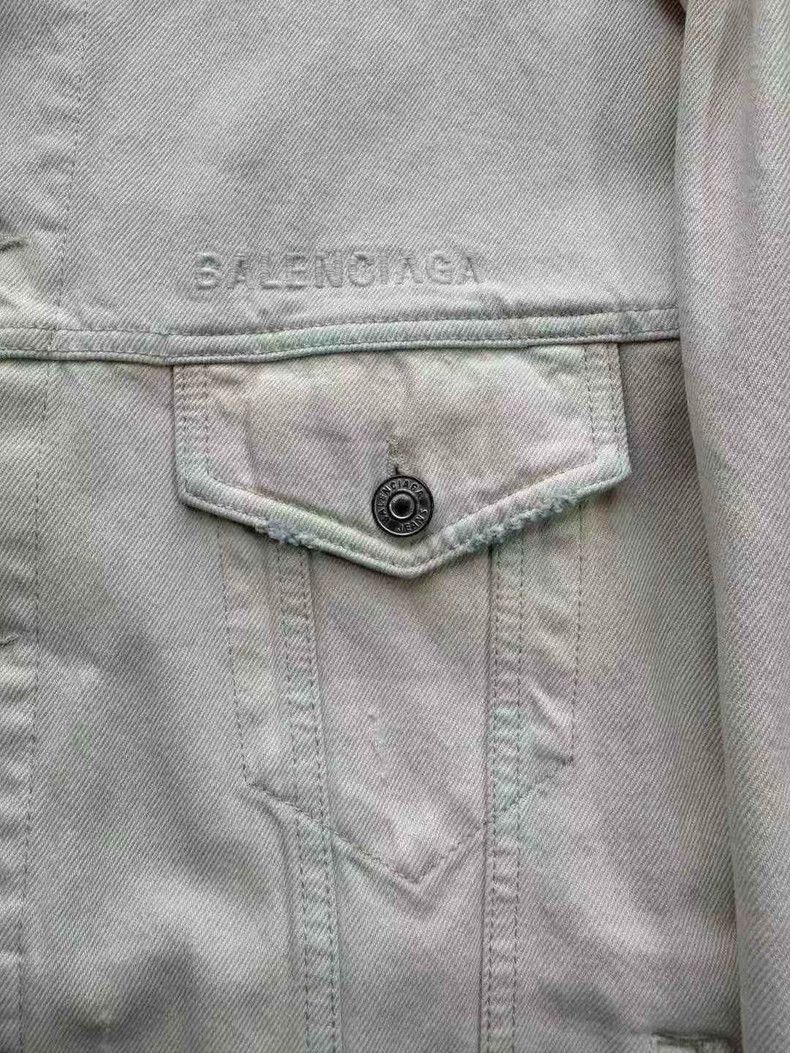 Balenciaga Balenciaga Beige Denim Jacket Size US M / EU 48-50 / 2 - 4 Thumbnail