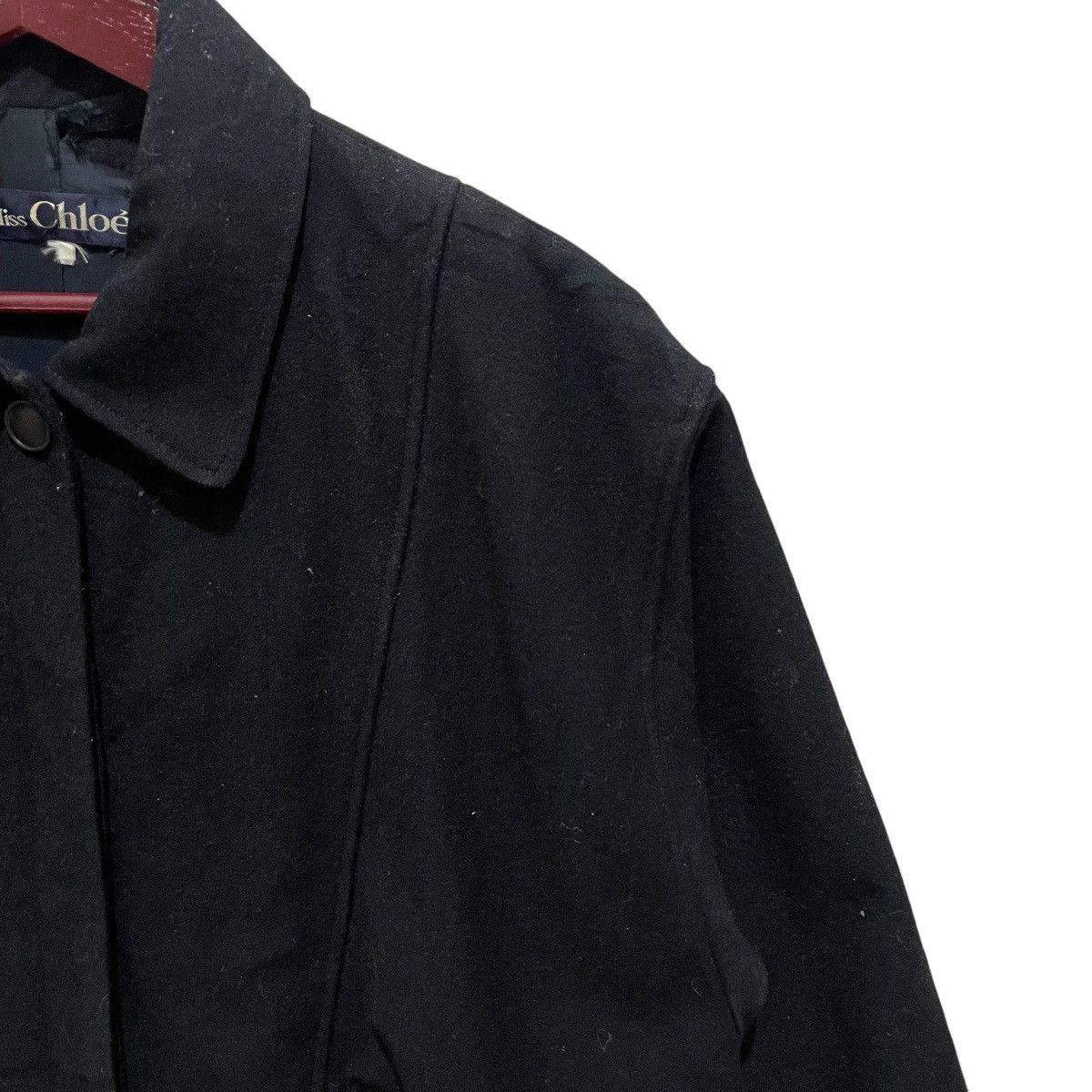 Chloe × Designer × See by Chloe CHLOE Wool Button Jacket Size L / US 10 / IT 46 - 3 Thumbnail
