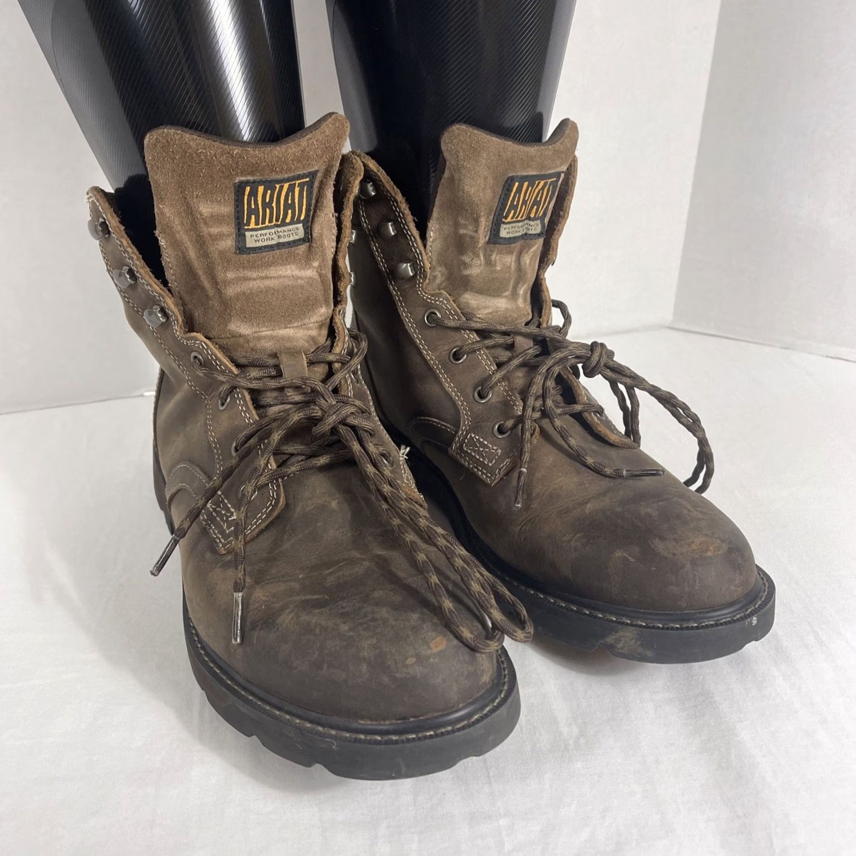 Ariat Ariat Groundbreaker Work Boots 6" Brown 10016256 Mens 13 D Leather Lace Up Rubber Cushioned All Season Workwear Shoes Size US 13 / EU 46 - 2 Thumbnail