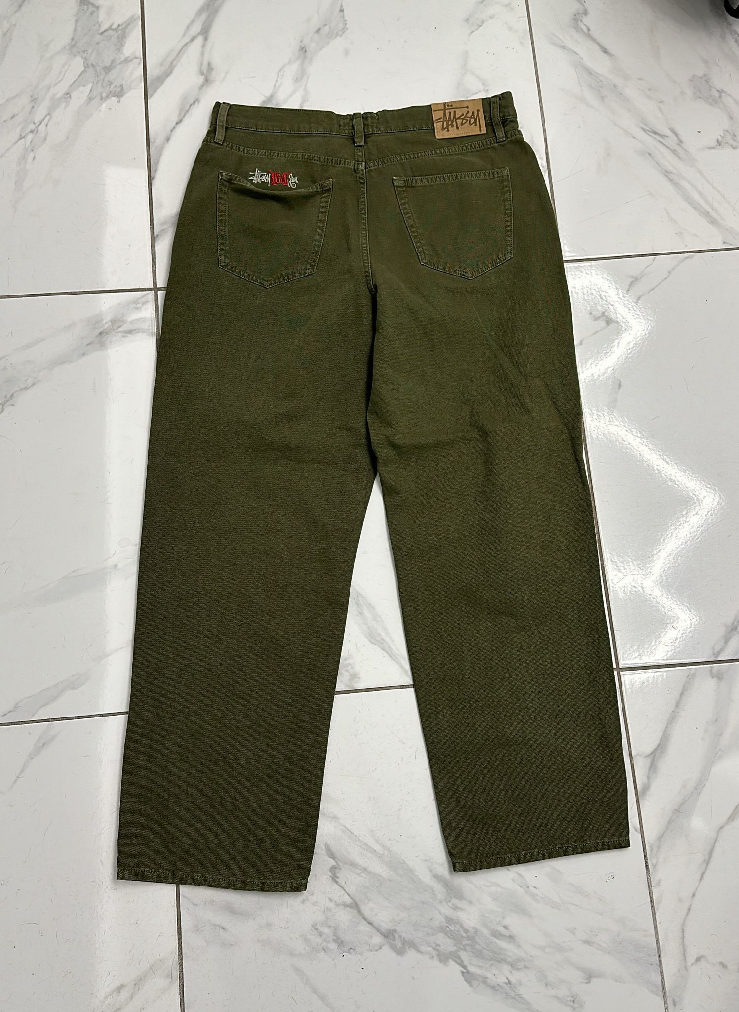 Stussy Stussy Big Ol Jean Size 30 Olive Drab Size US 30 / EU 46 - 1 Thumbnail