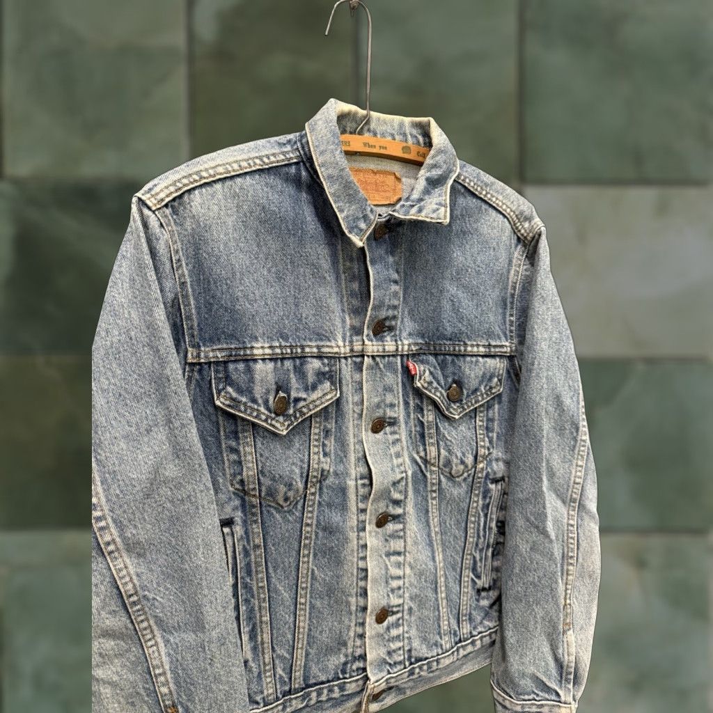 Levi's VINTAGE Levi's Jacket Denim Jean USA 70506 0216 38 Men Blue Cotton 80s/USA Made JeansIgnore Size US 38 / EU 54 - 1 Thumbnail