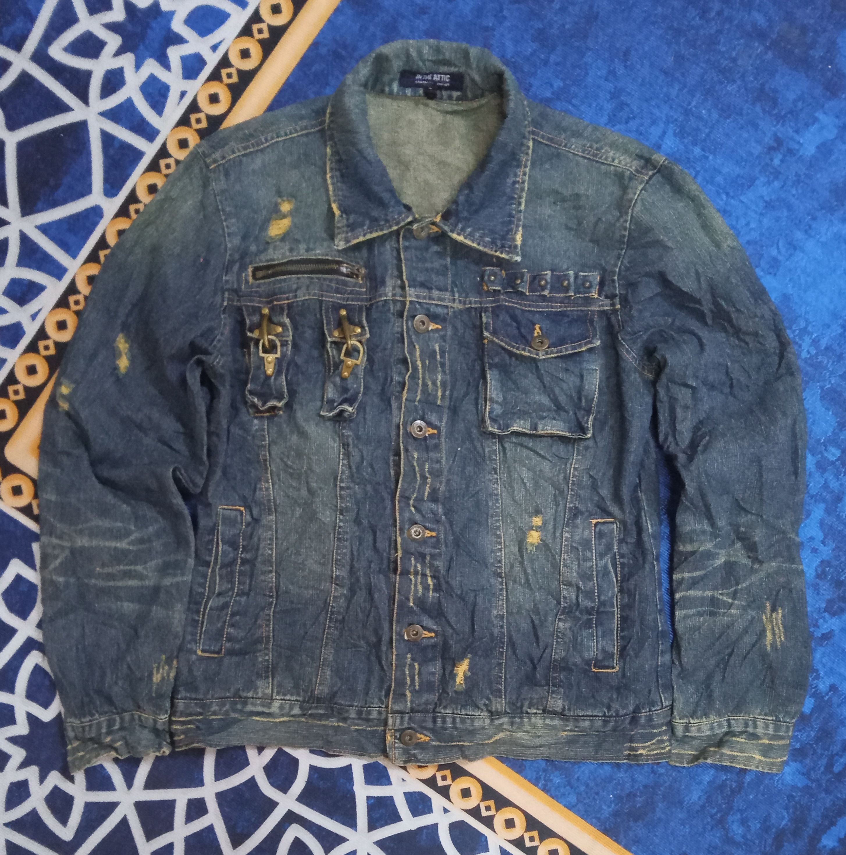In The Attic In The Attic Distressed Torn & Rusty Design Denim Jacket Size US L / EU 52-54 / 3 - 1 Thumbnail