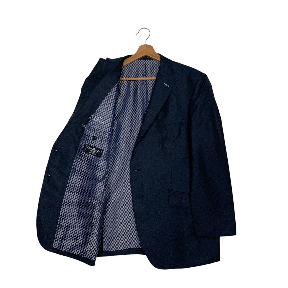 Japanese Brand DUE MISURA Wool Silk Blazer Jacket #2748-C124 Size US M / EU 48-50 / 2 - 9 Thumbnail