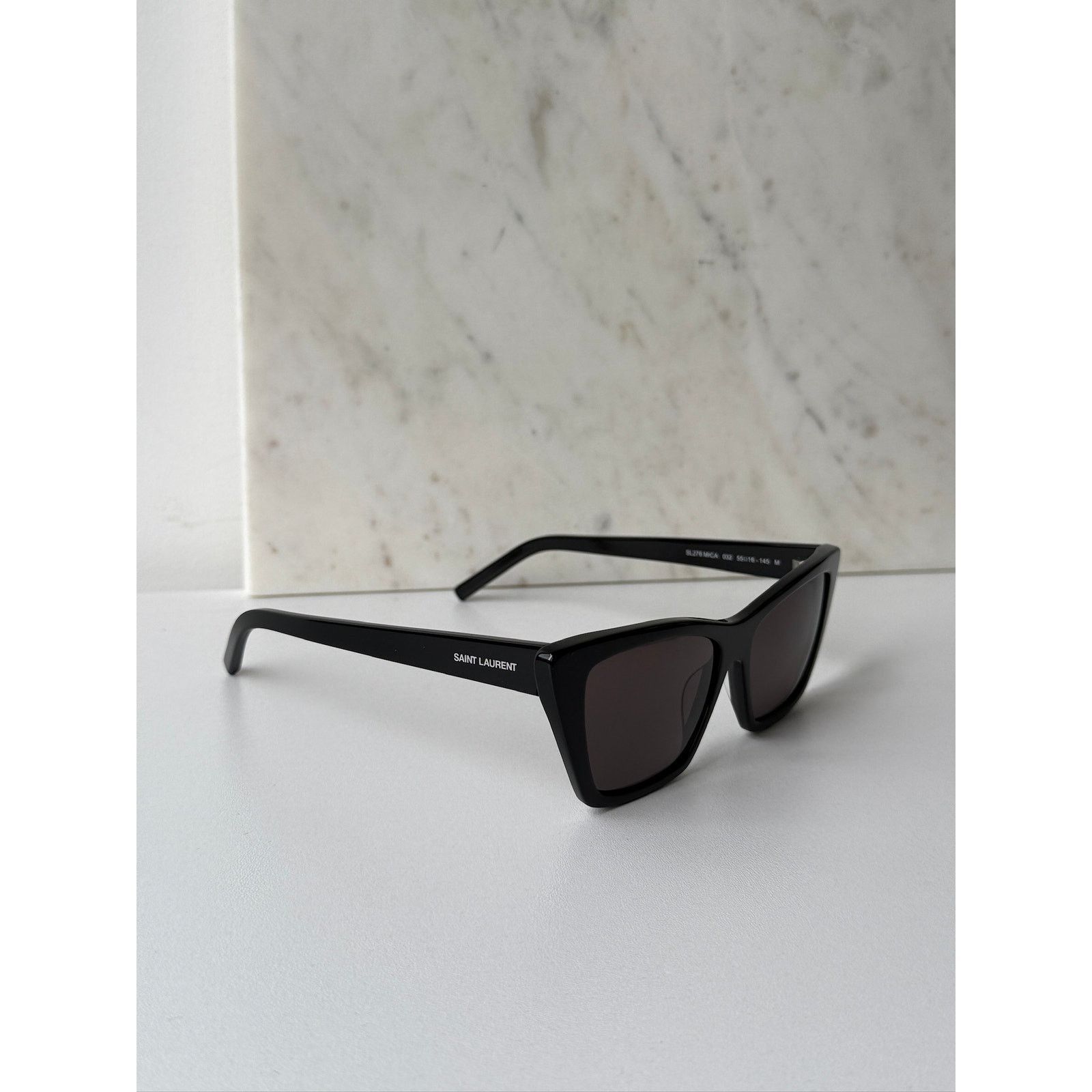Saint Laurent Paris NEW Saint Laurent SL276 XL Mica Sunglasses in Black Size ONE SIZE - 6 Thumbnail