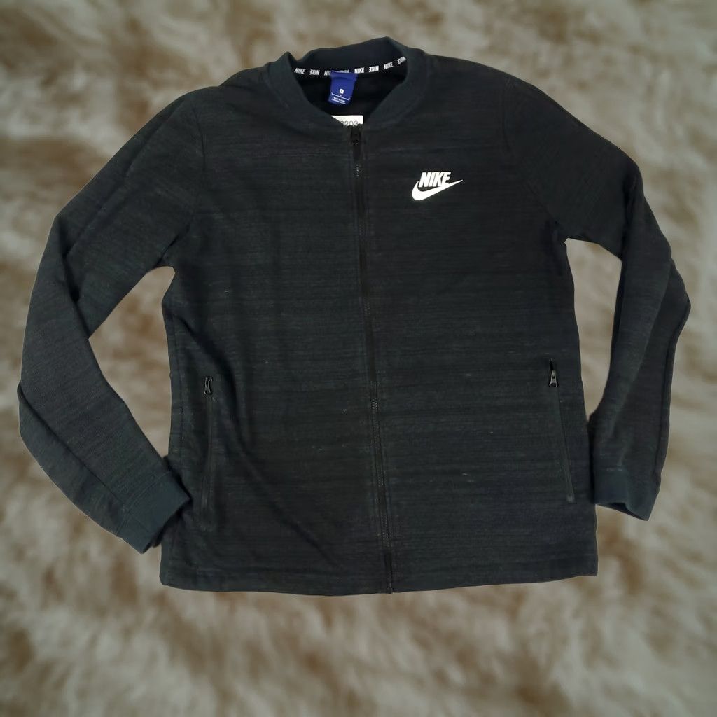 Nike Nike Jacket Mens Large Gray Knit Full Zip Track Sweater * Size US L / EU 52-54 / 3 - 1 Thumbnail