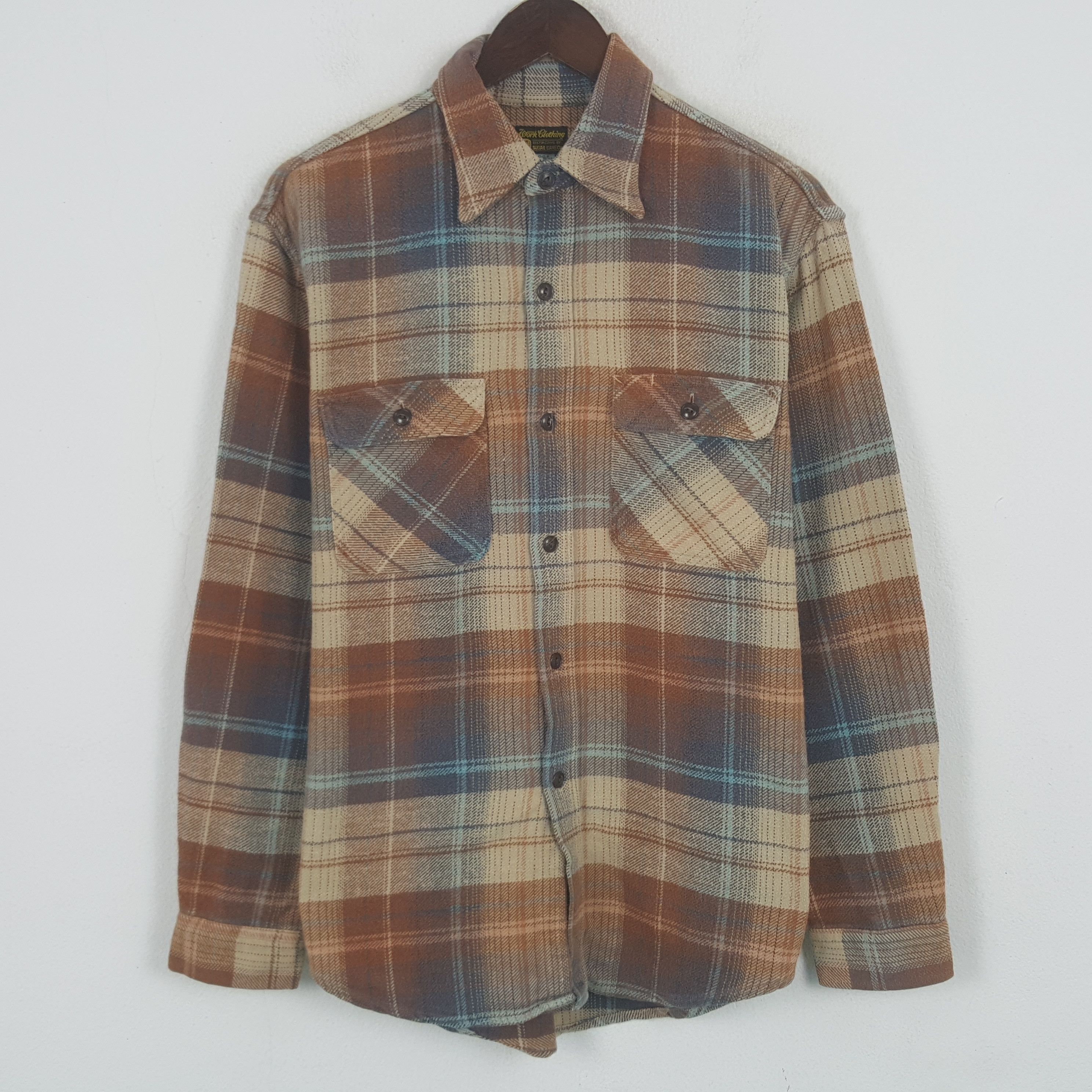 Sugar Cane Vintage Sugar Cane Japanese Flannel Button Up Shirt Size US M / EU 48-50 / 2 - 1 Thumbnail