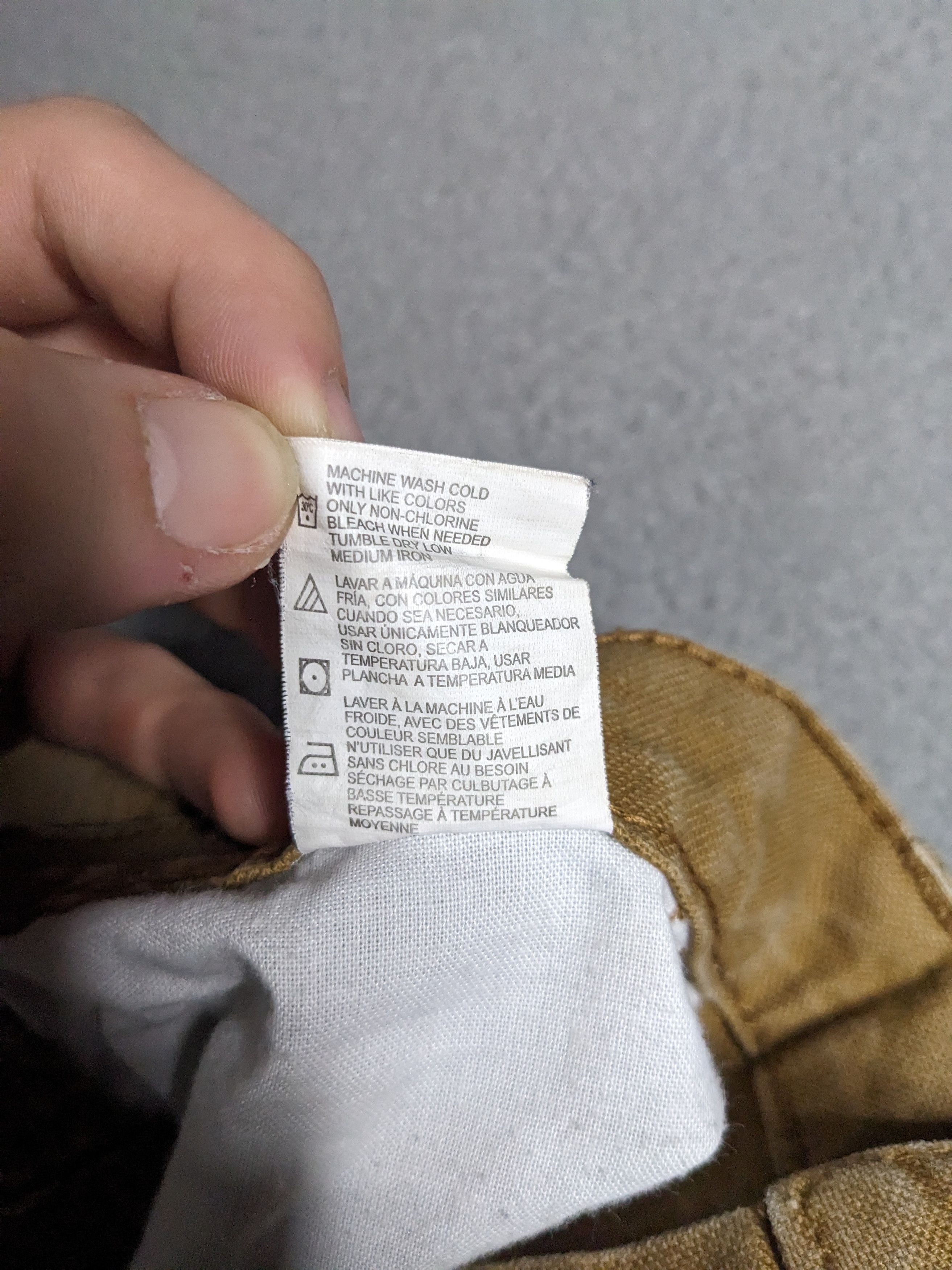Dickies Dickies Carpenter Pants 32x29 Canvas Beige Distressed Faded Size US 32 / EU 48 - 11 Thumbnail