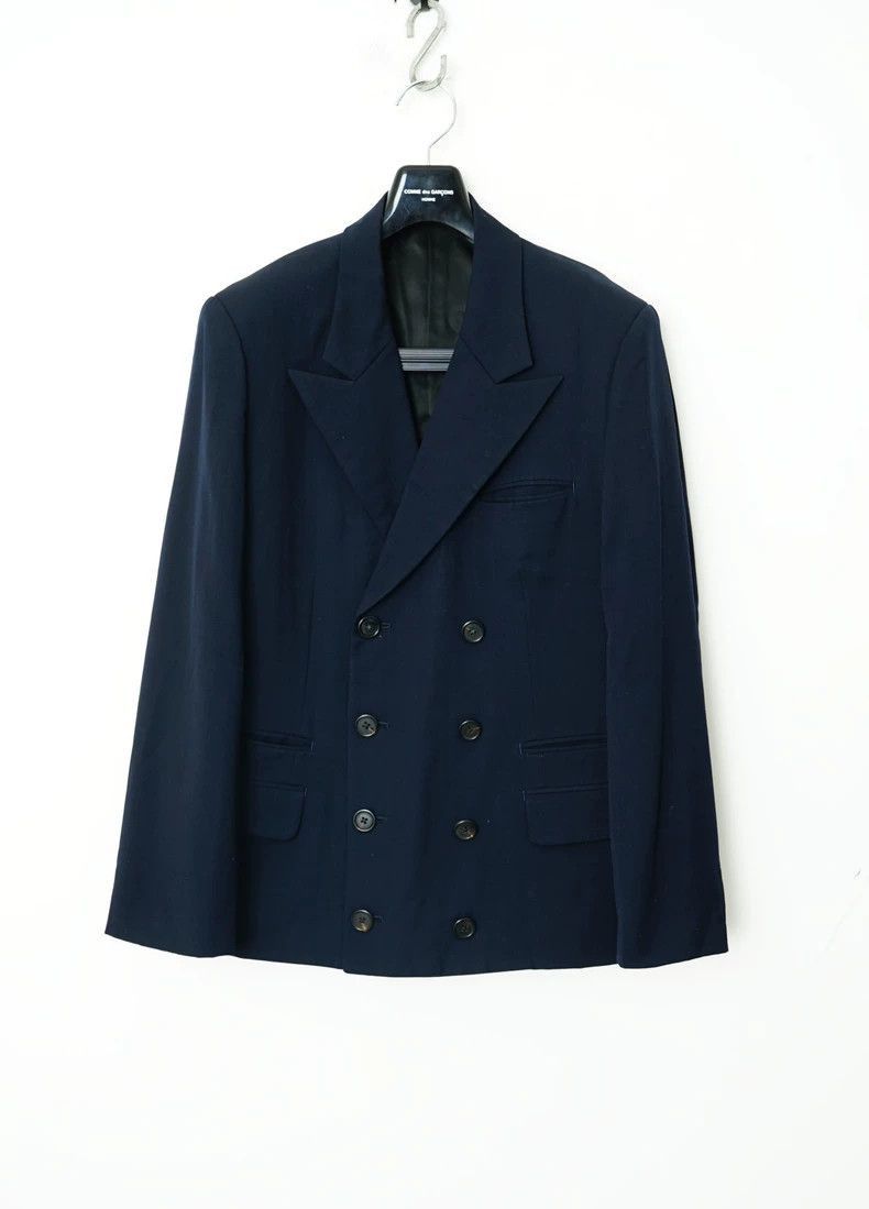 Yohji Yamamoto Yohji Yamamoto Double-Breasted Suit Jacket by Yohji Yamamo Size US M / EU 48-50 / 2 - 1 Thumbnail